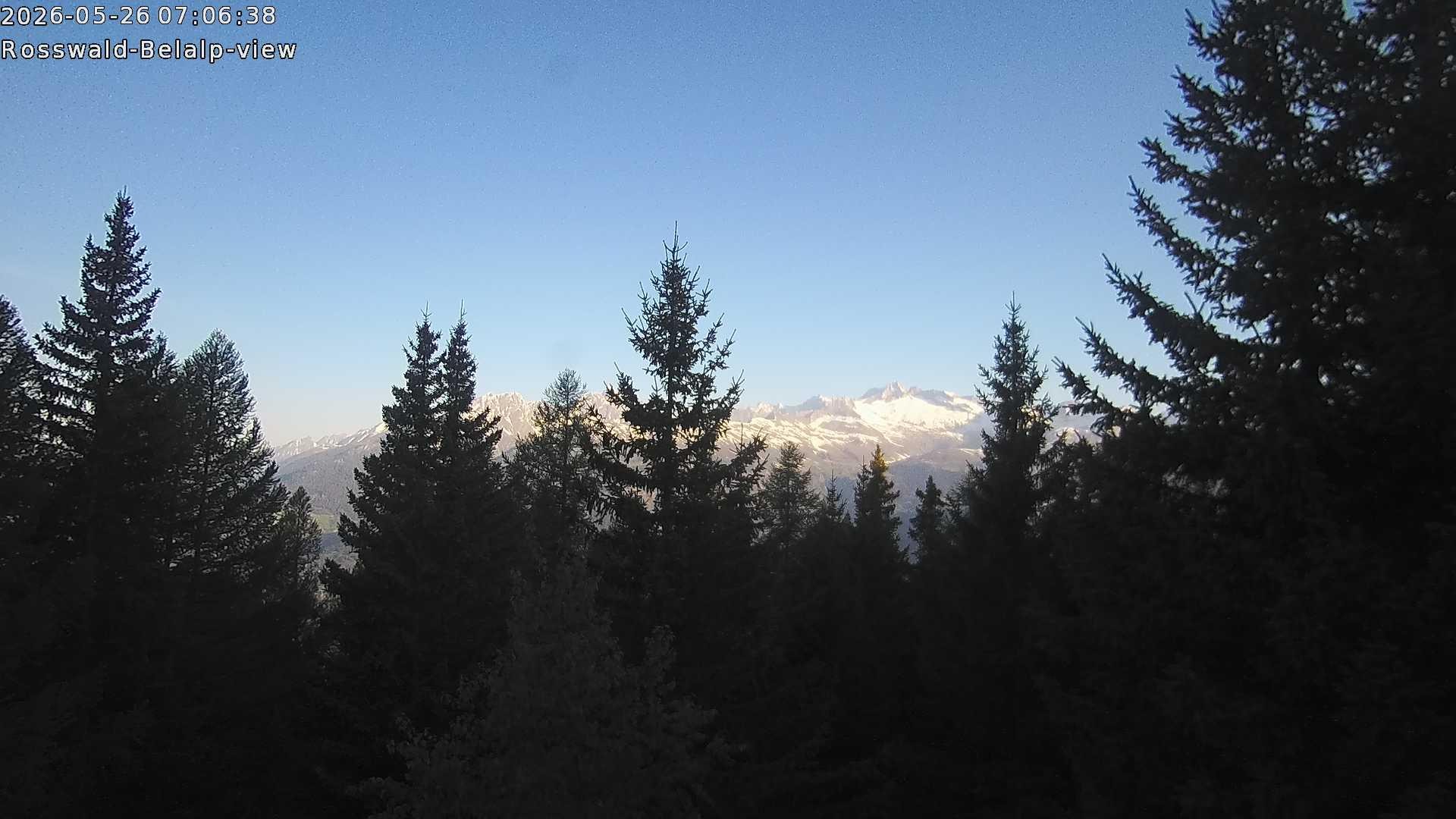 Archiv Foto Webcam Rosswald - Chalet Bergfriede
