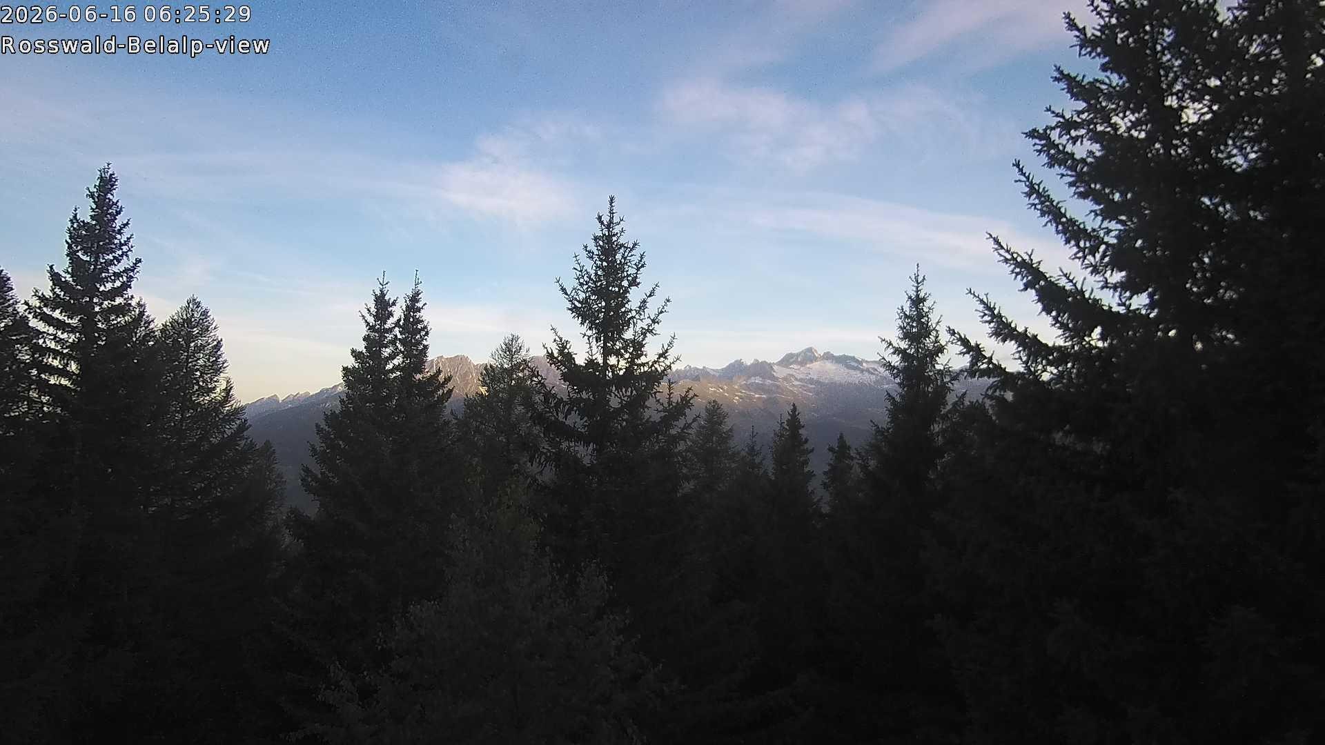 Archiv Foto Webcam Rosswald - Chalet Bergfriede