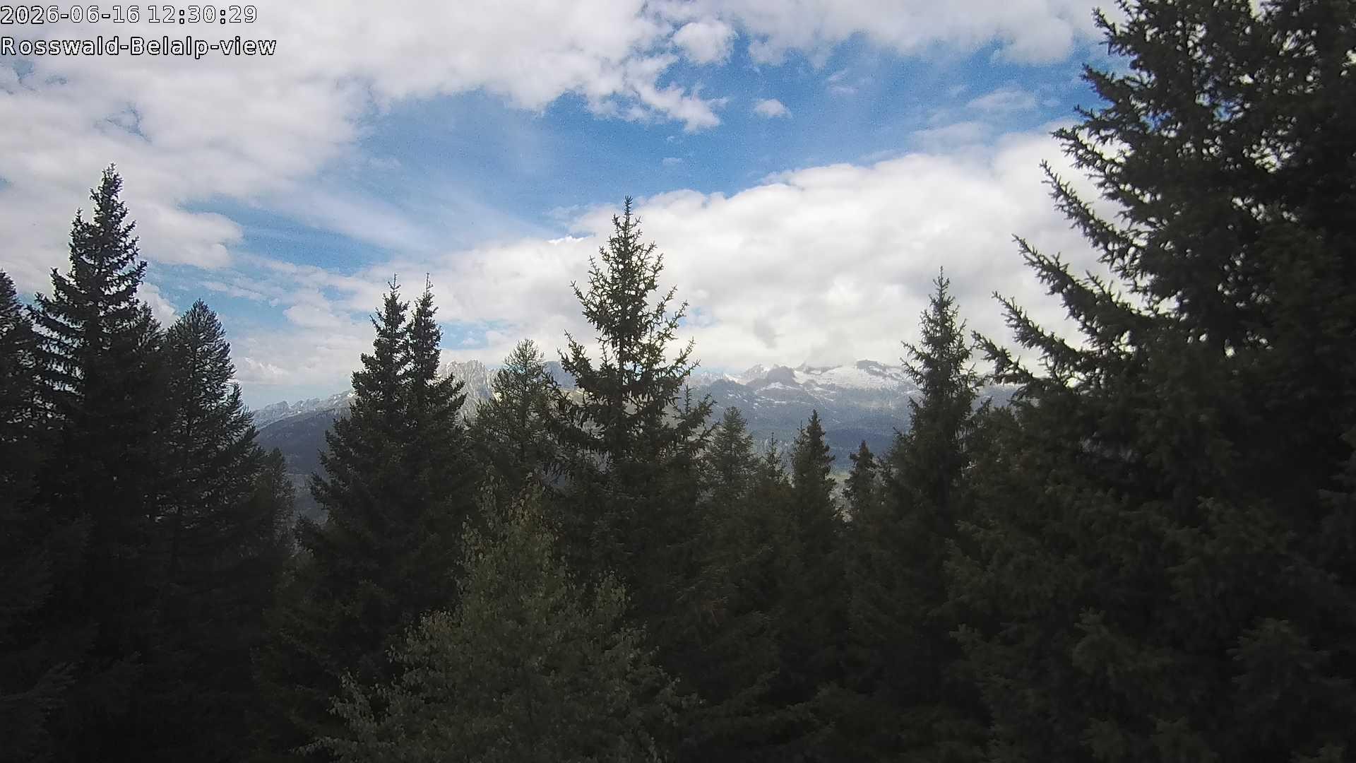 Archiv Foto Webcam Rosswald - Chalet Bergfriede