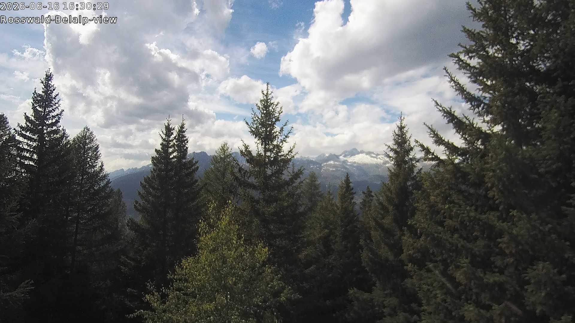 Archiv Foto Webcam Rosswald - Chalet Bergfriede