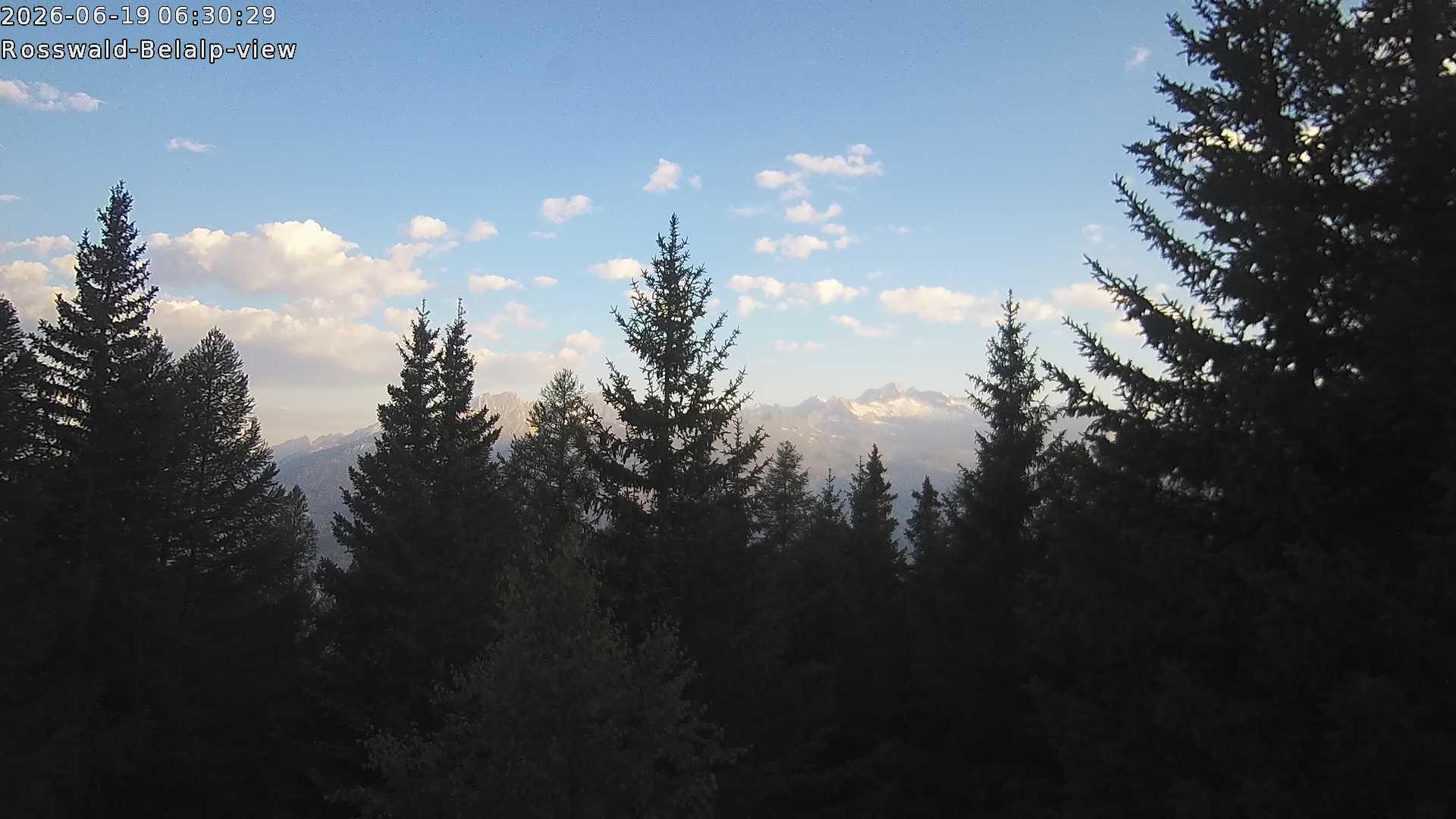 Archiv Foto Webcam Rosswald - Chalet Bergfriede