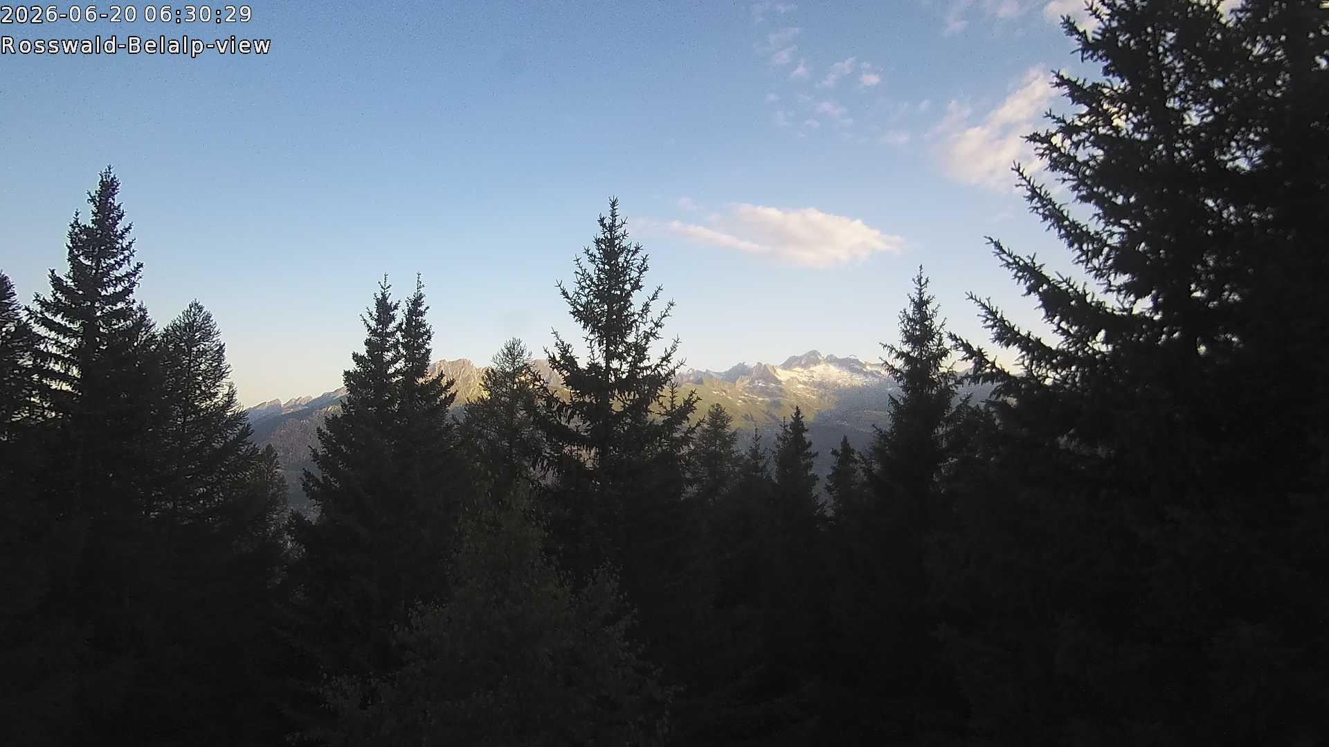 Archiv Foto Webcam Rosswald - Chalet Bergfriede