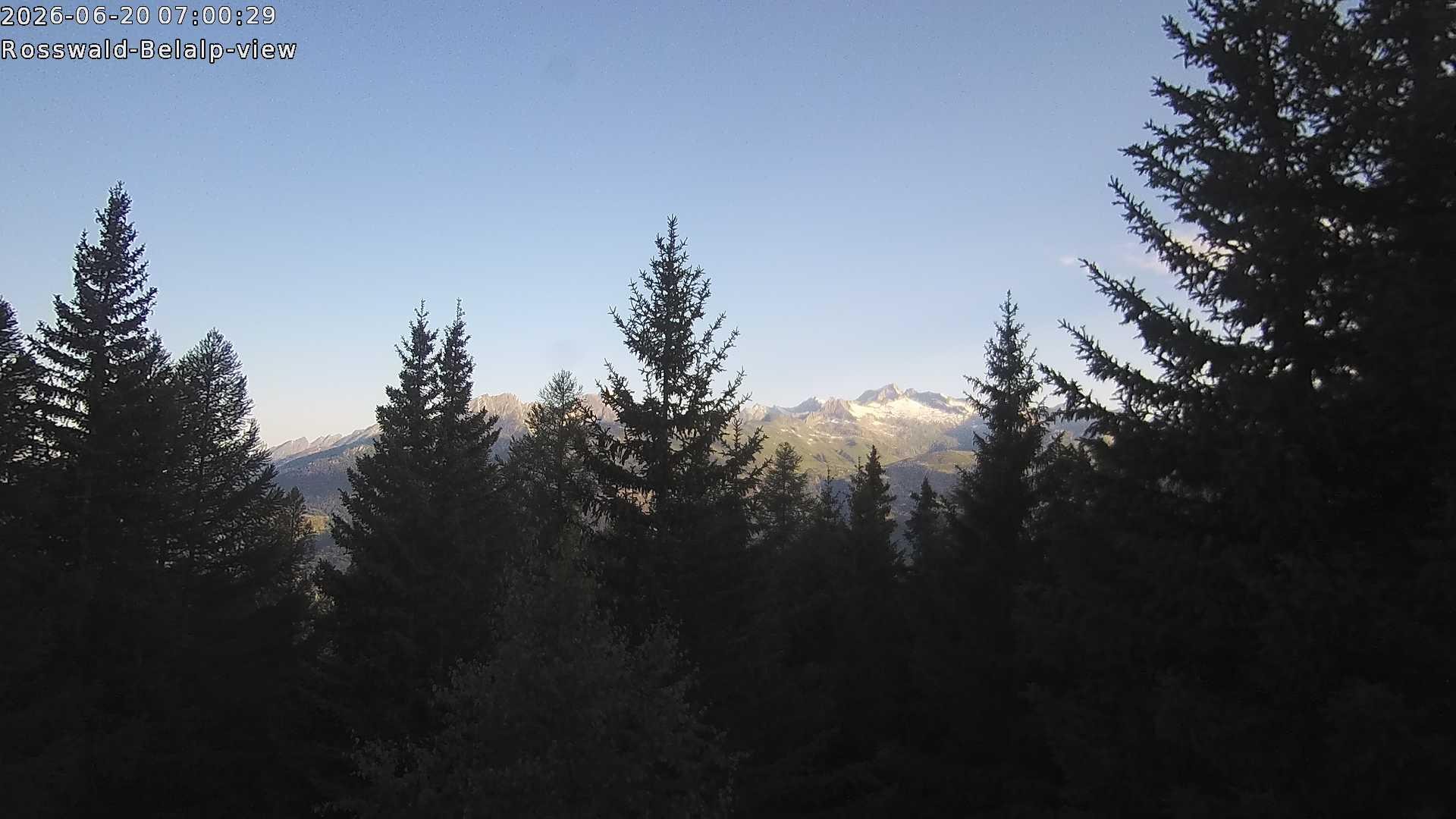 Archiv Foto Webcam Rosswald - Chalet Bergfriede