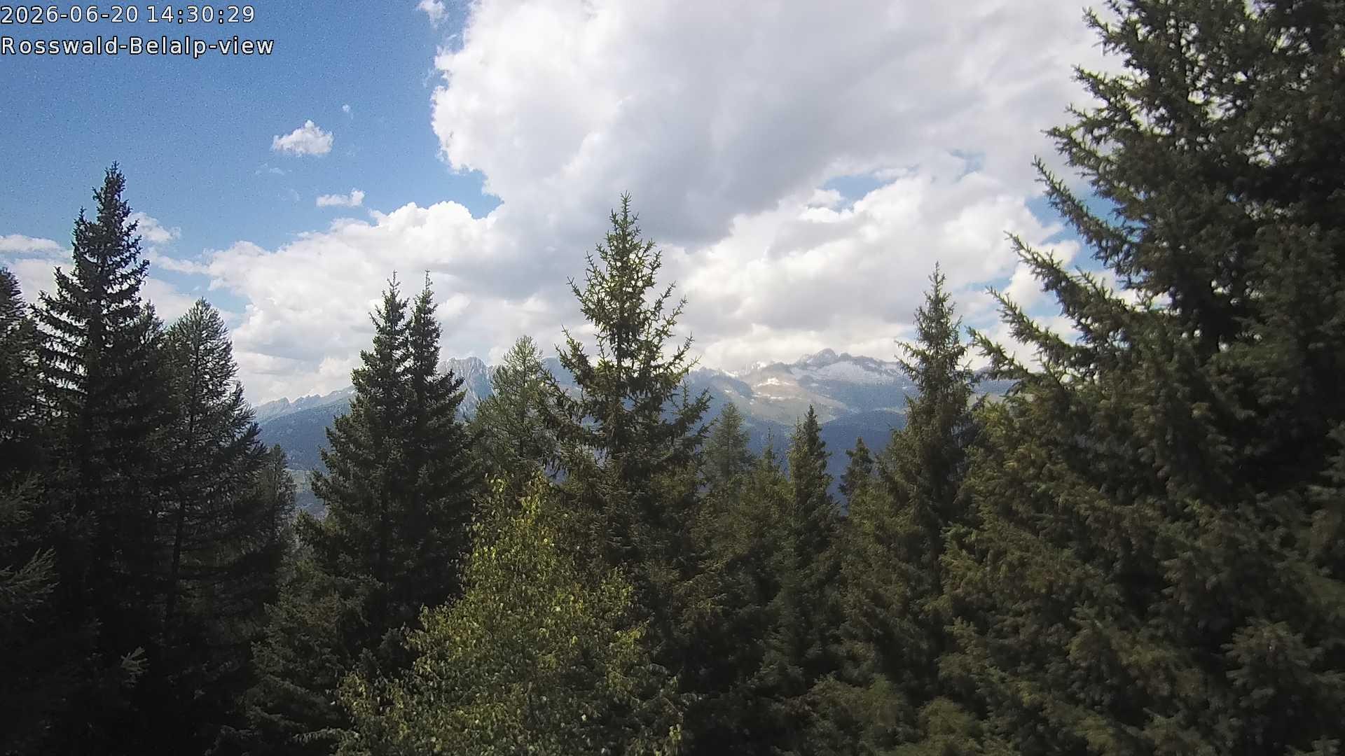 Archiv Foto Webcam Rosswald - Chalet Bergfriede