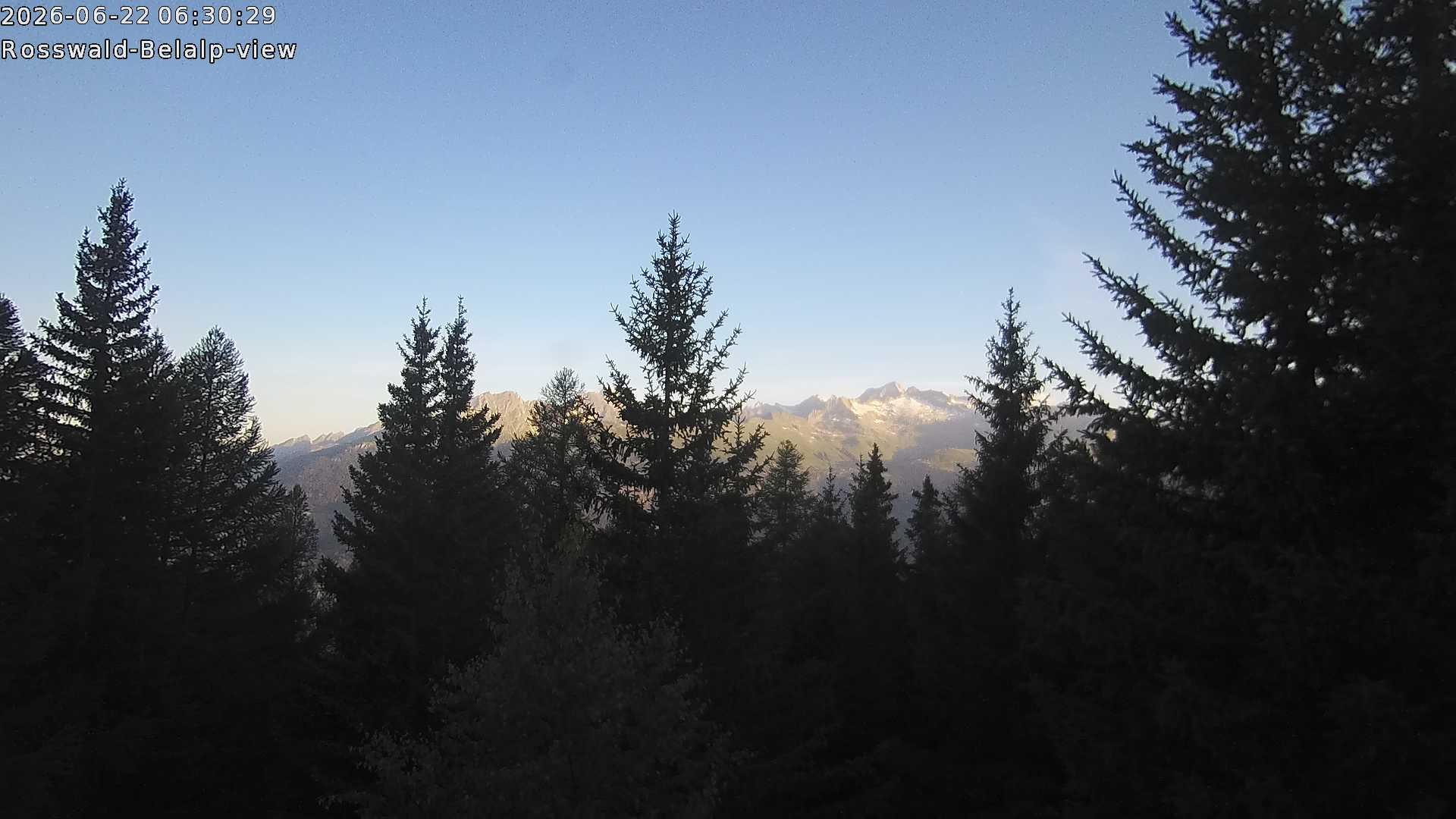 Archiv Foto Webcam Rosswald - Chalet Bergfriede