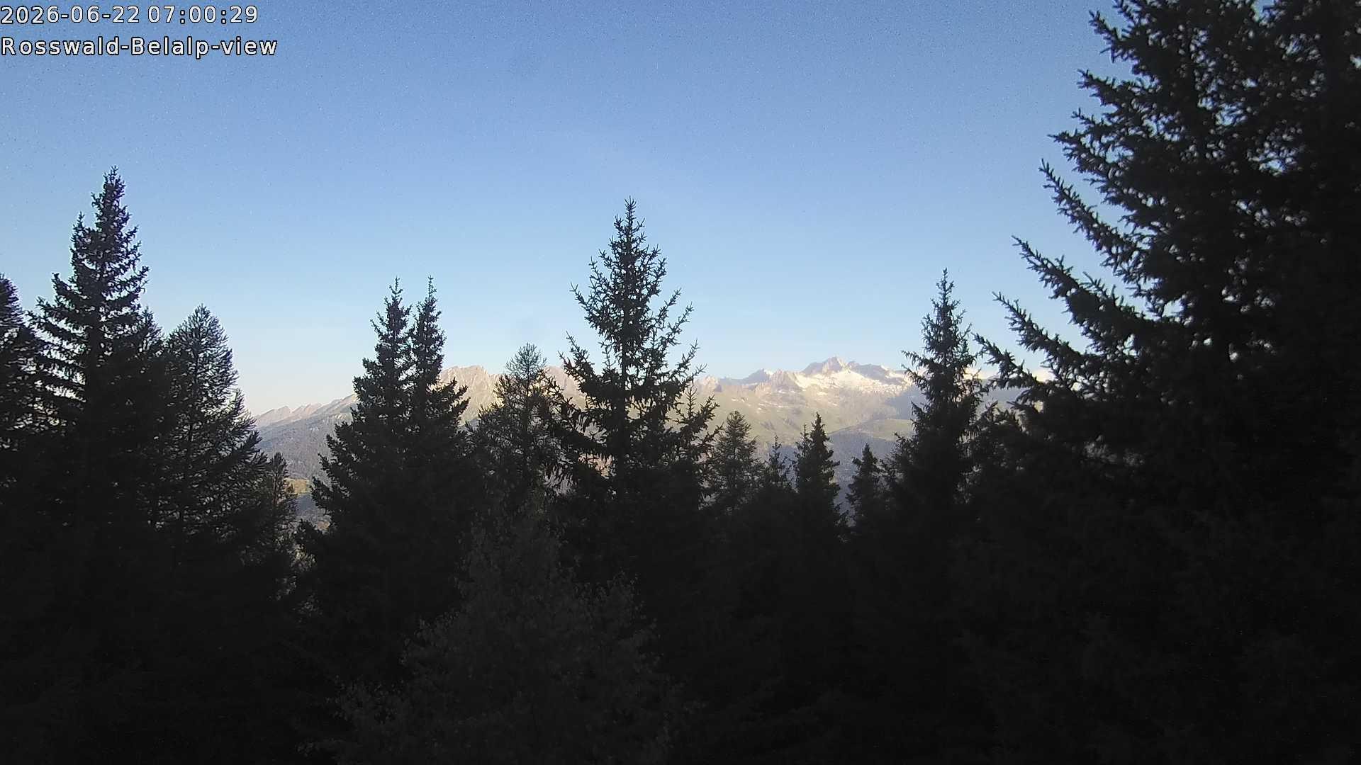 Archiv Foto Webcam Rosswald - Chalet Bergfriede