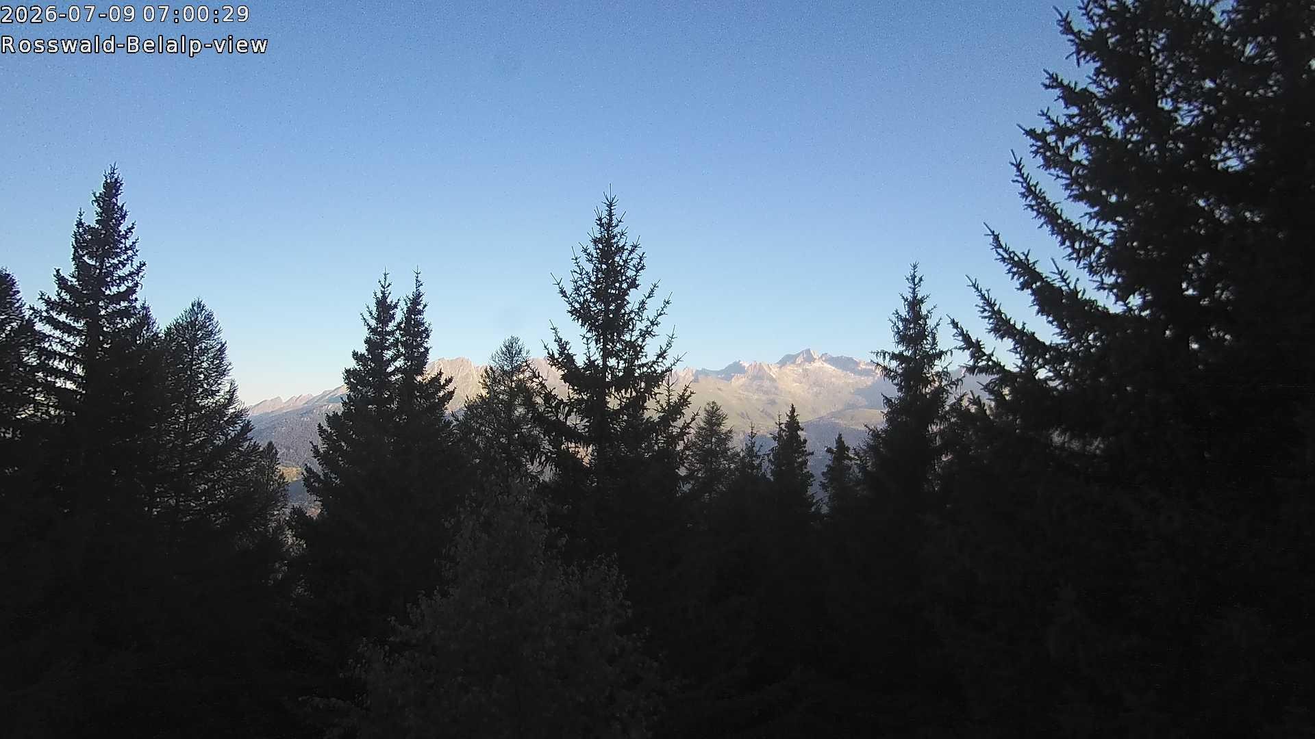 Archiv Foto Webcam Rosswald - Chalet Bergfriede