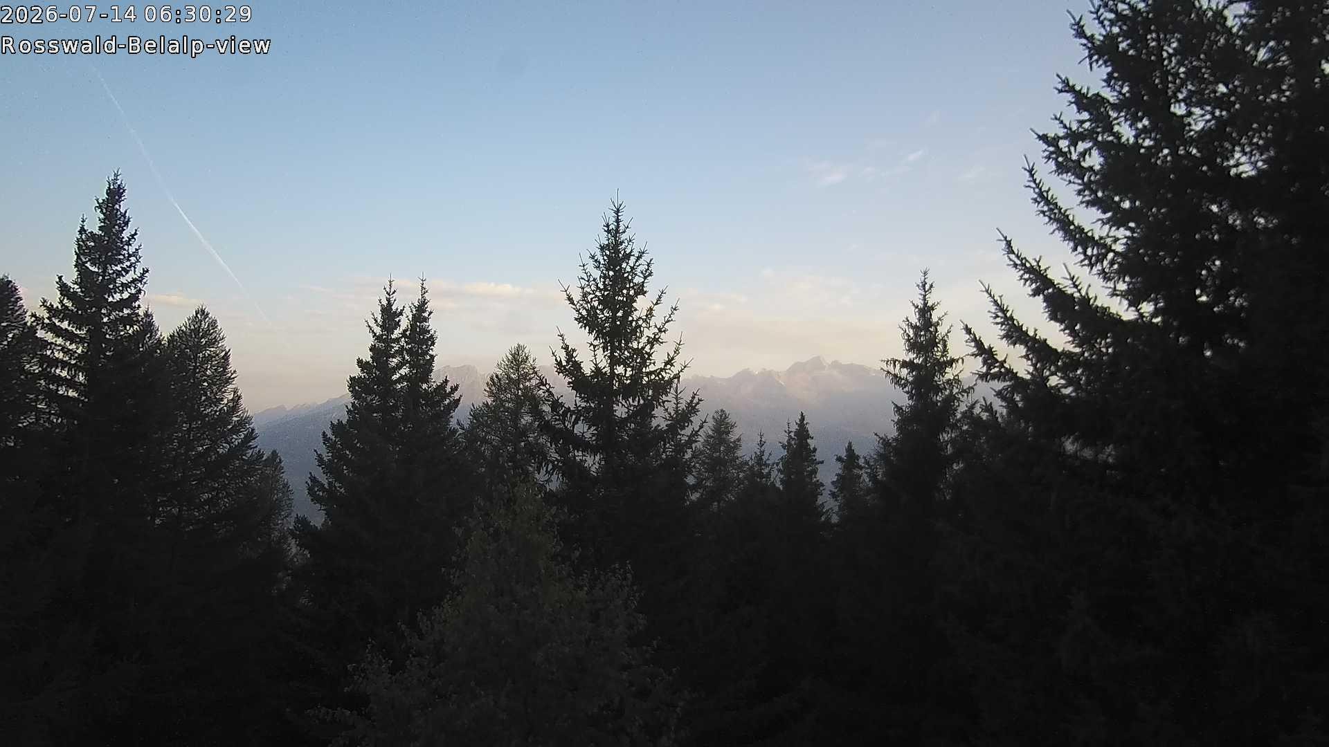Archiv Foto Webcam Rosswald - Chalet Bergfriede