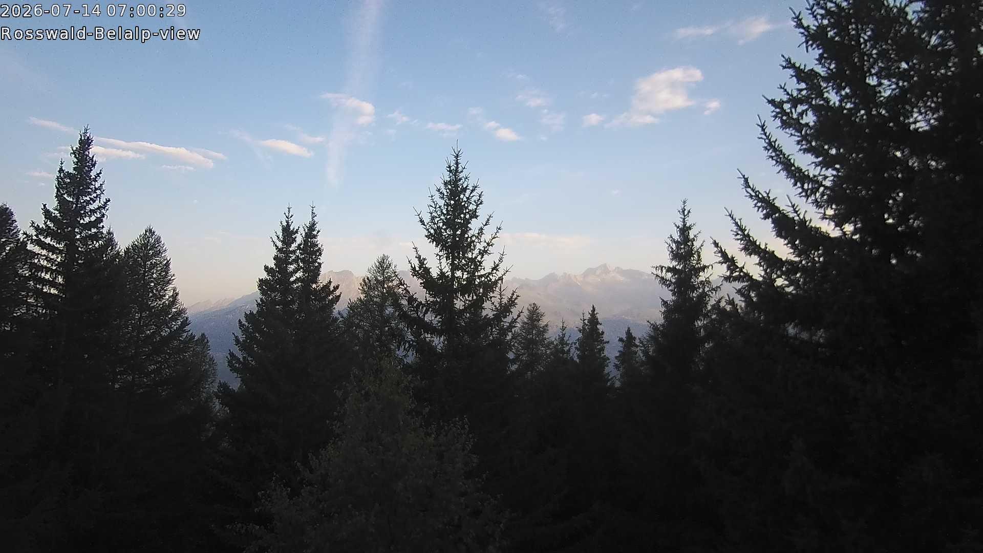 Archiv Foto Webcam Rosswald - Chalet Bergfriede