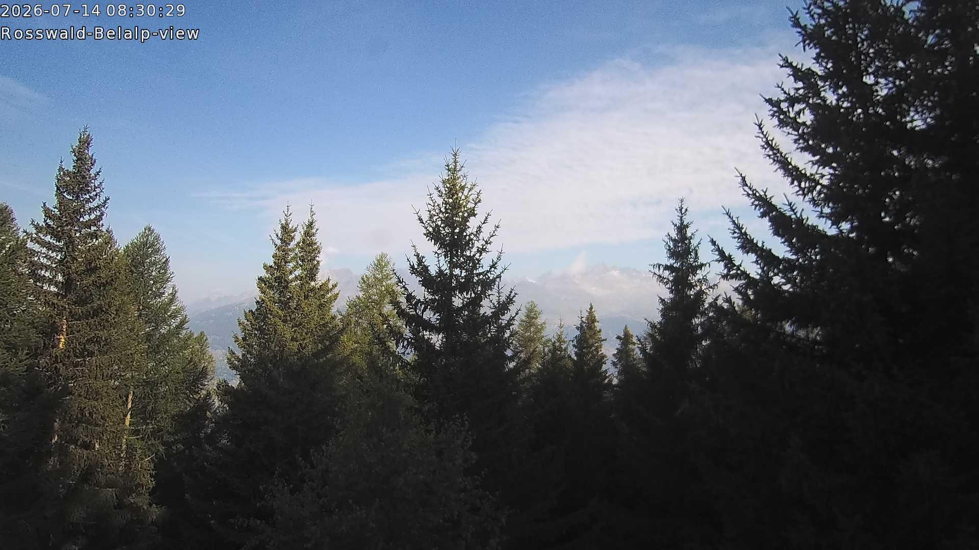 Archiv Foto Webcam Rosswald - Chalet Bergfriede