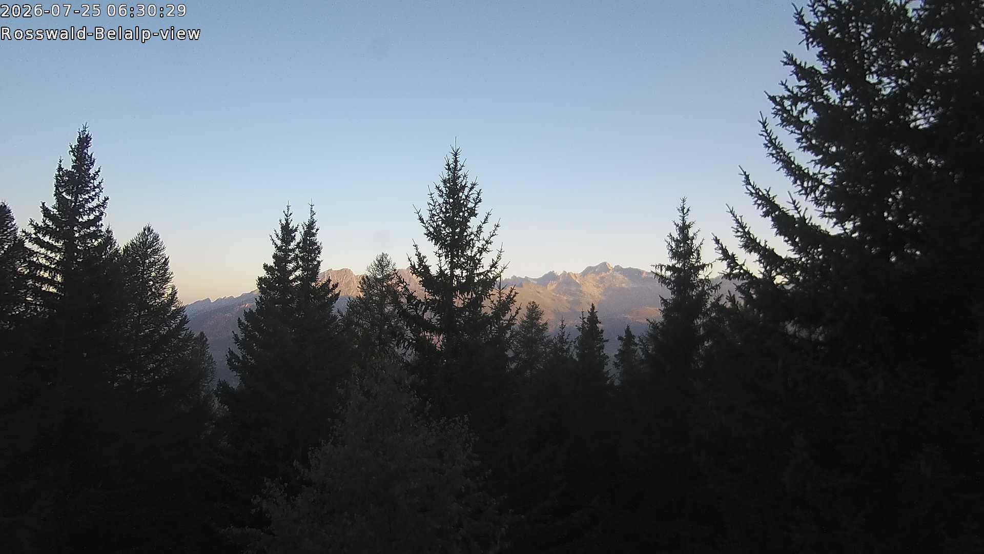 Archiv Foto Webcam Rosswald - Chalet Bergfriede