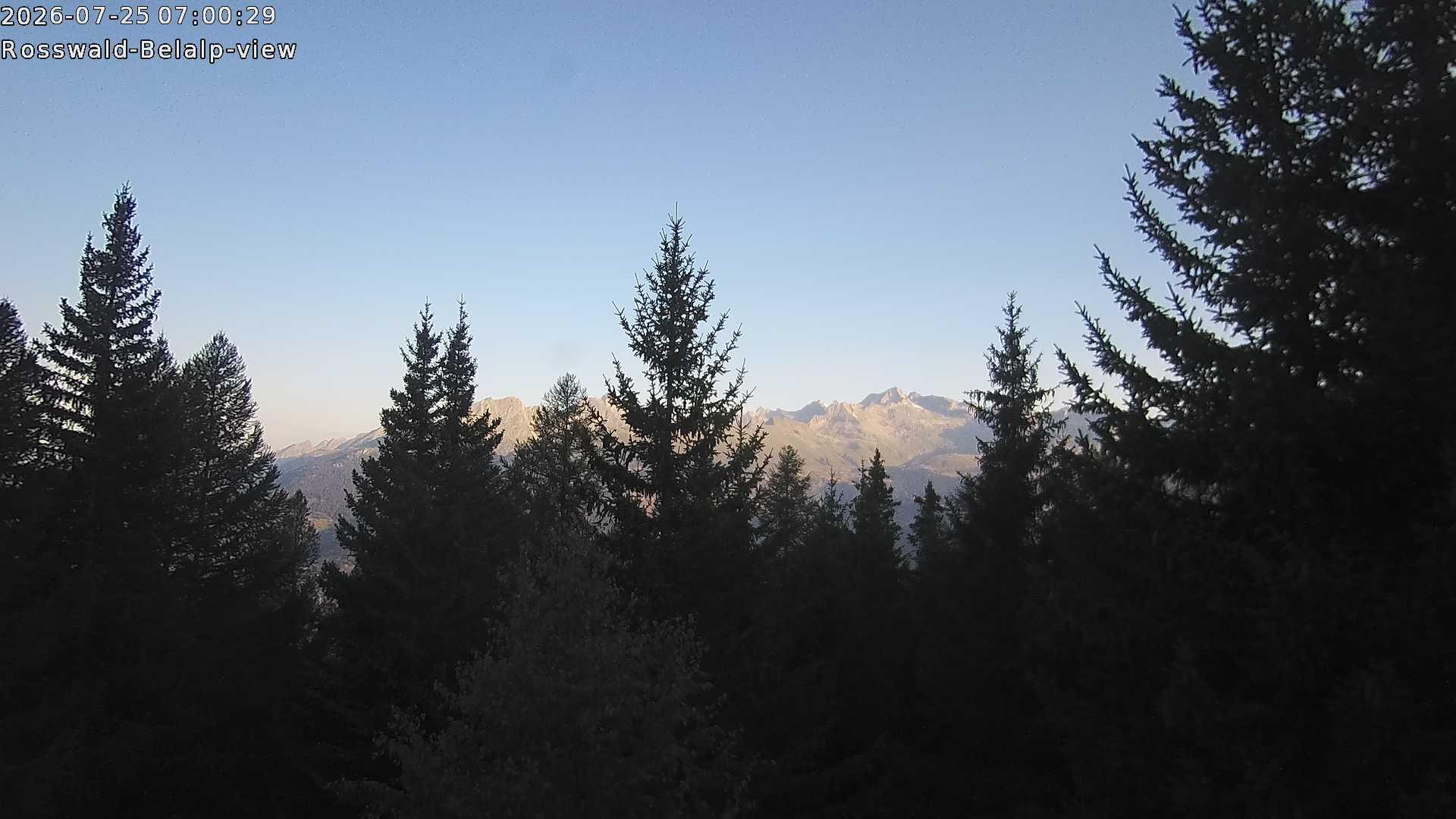 Archiv Foto Webcam Rosswald - Chalet Bergfriede