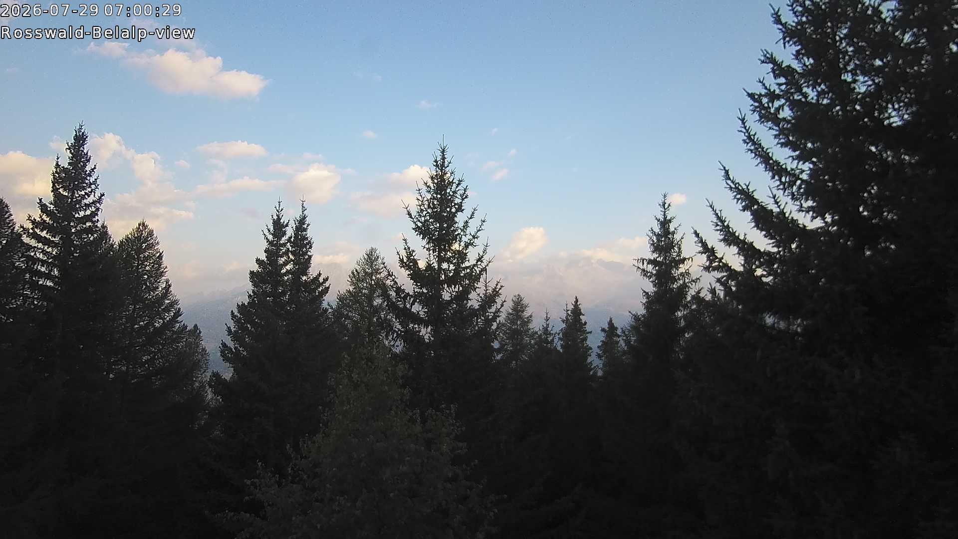 Archiv Foto Webcam Rosswald - Chalet Bergfriede