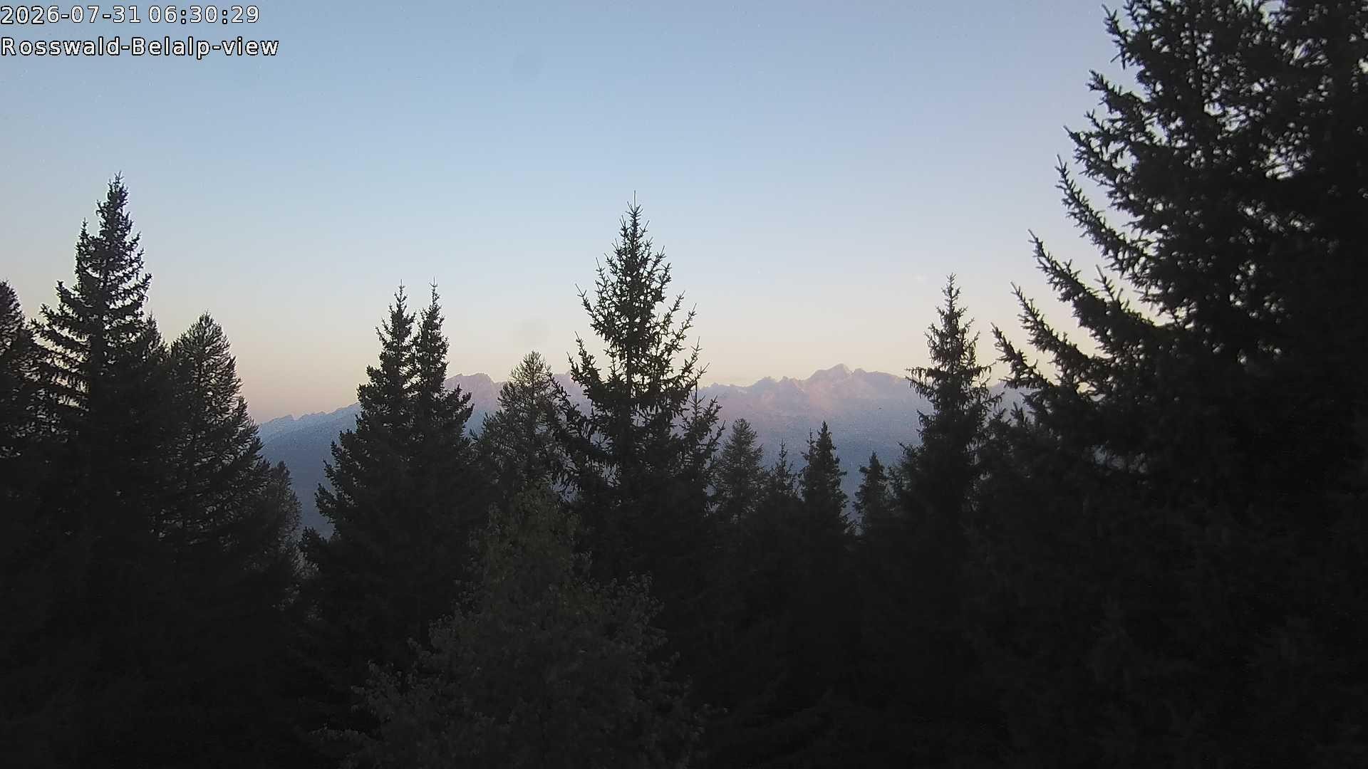 Archiv Foto Webcam Rosswald - Chalet Bergfriede
