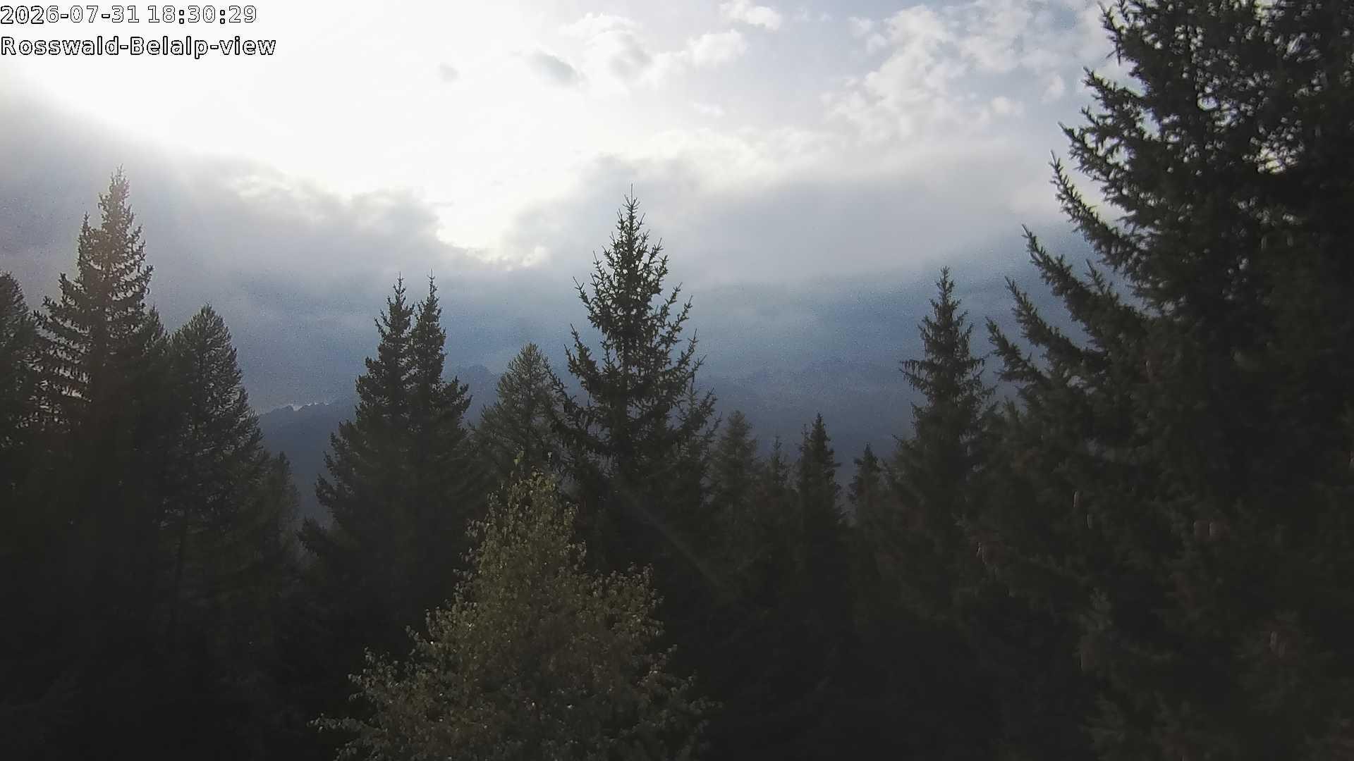 Archiv Foto Webcam Rosswald - Chalet Bergfriede