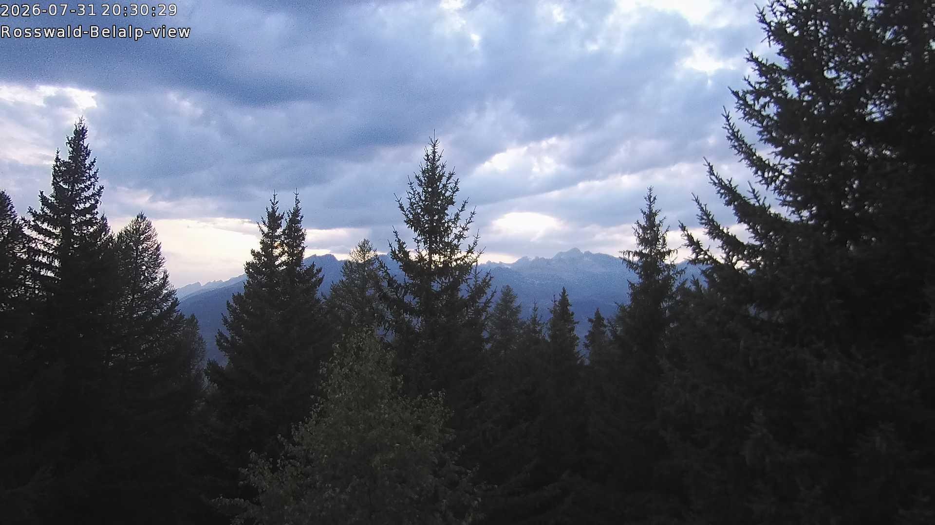 Archiv Foto Webcam Rosswald - Chalet Bergfriede