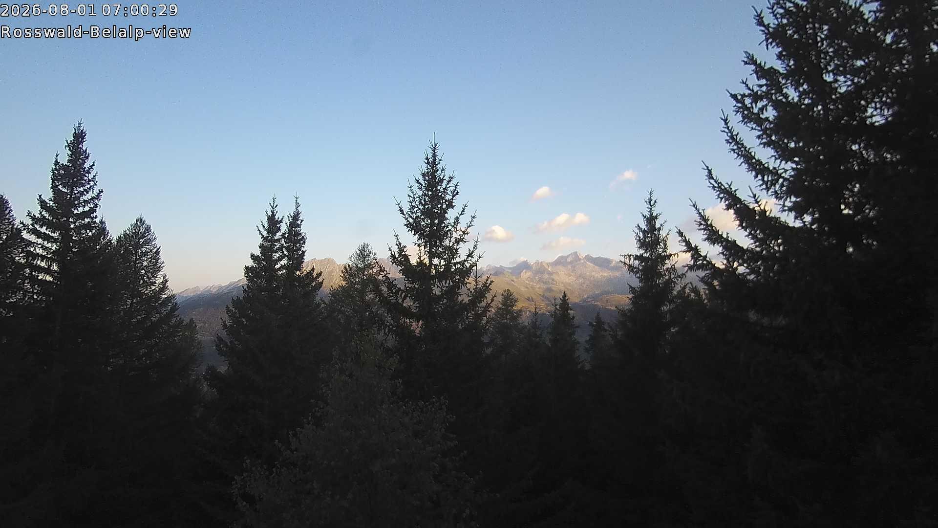 Archiv Foto Webcam Rosswald - Chalet Bergfriede