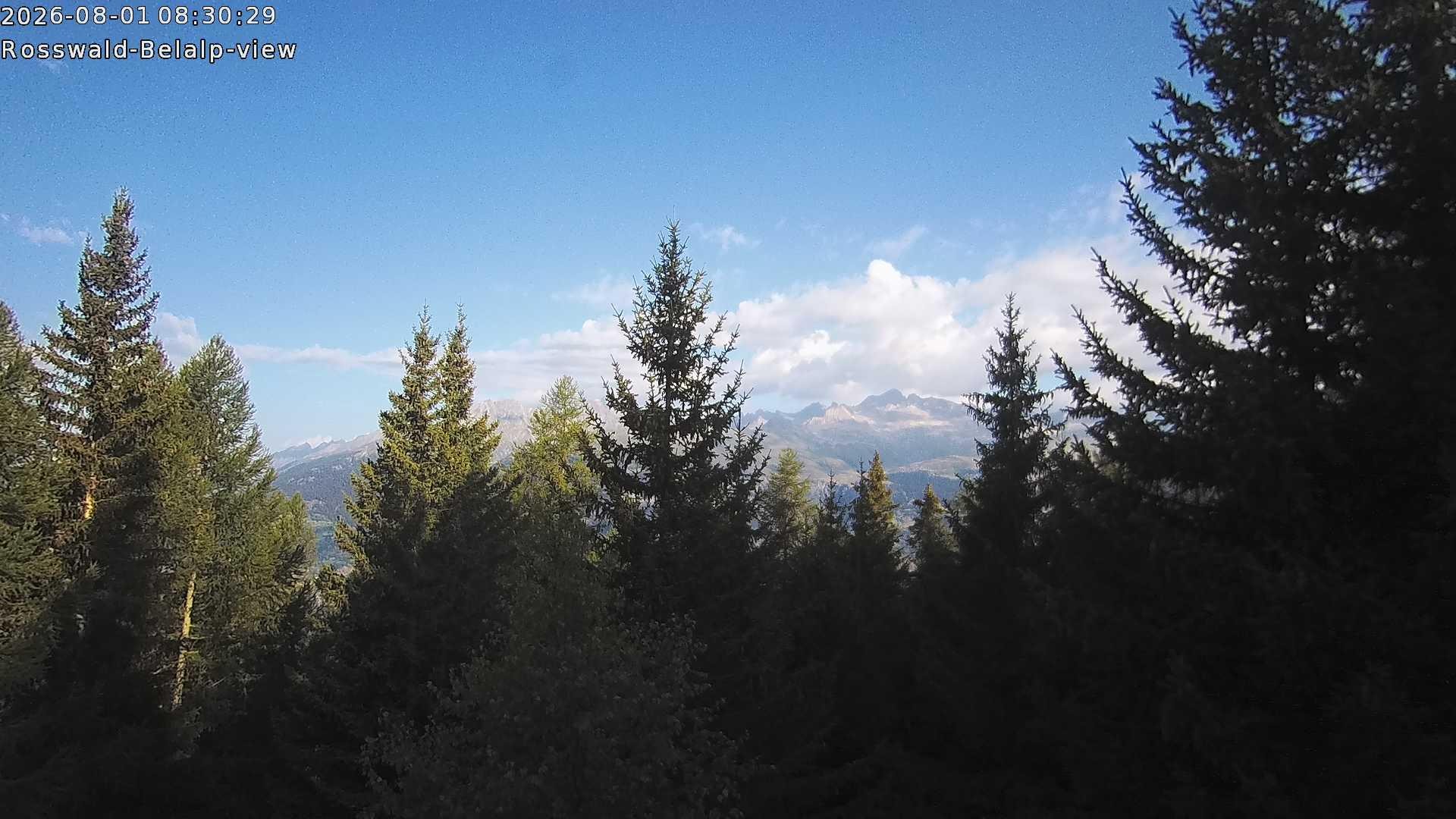 Archiv Foto Webcam Rosswald - Chalet Bergfriede