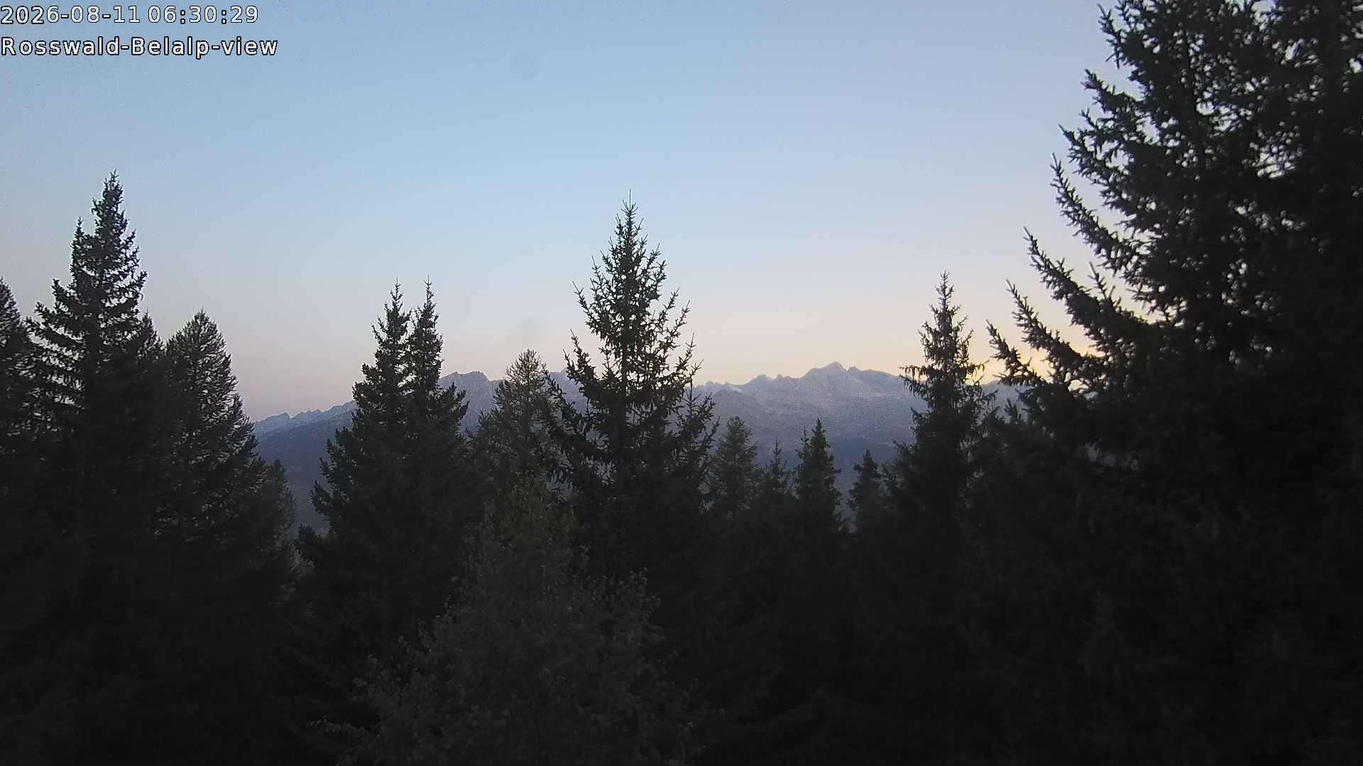 Archiv Foto Webcam Rosswald - Chalet Bergfriede