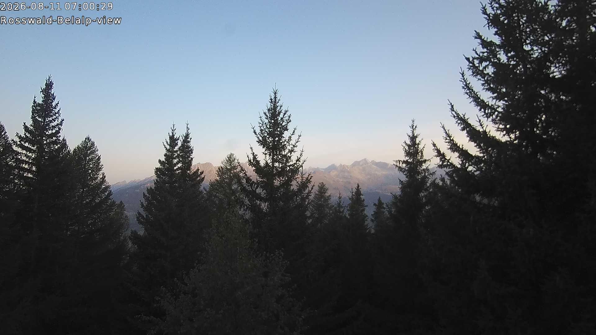 Archiv Foto Webcam Rosswald - Chalet Bergfriede