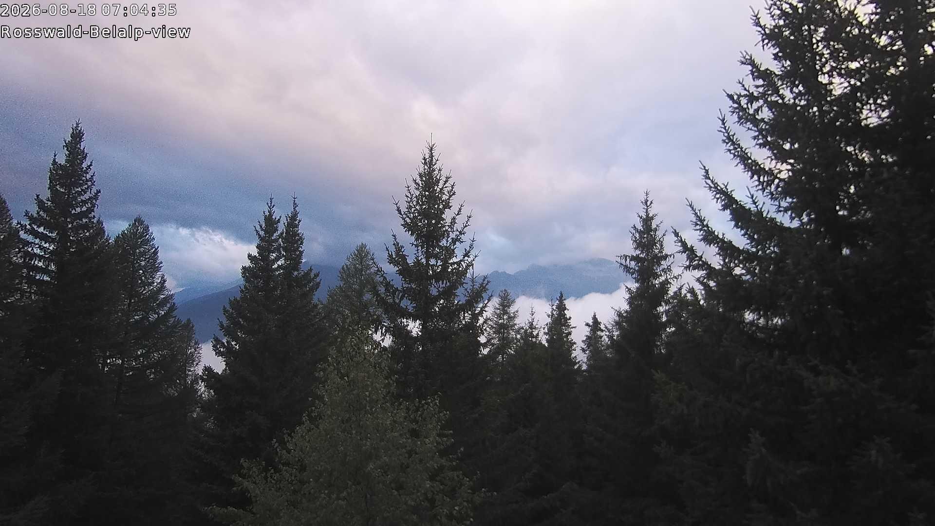 Archiv Foto Webcam Rosswald - Chalet Bergfriede
