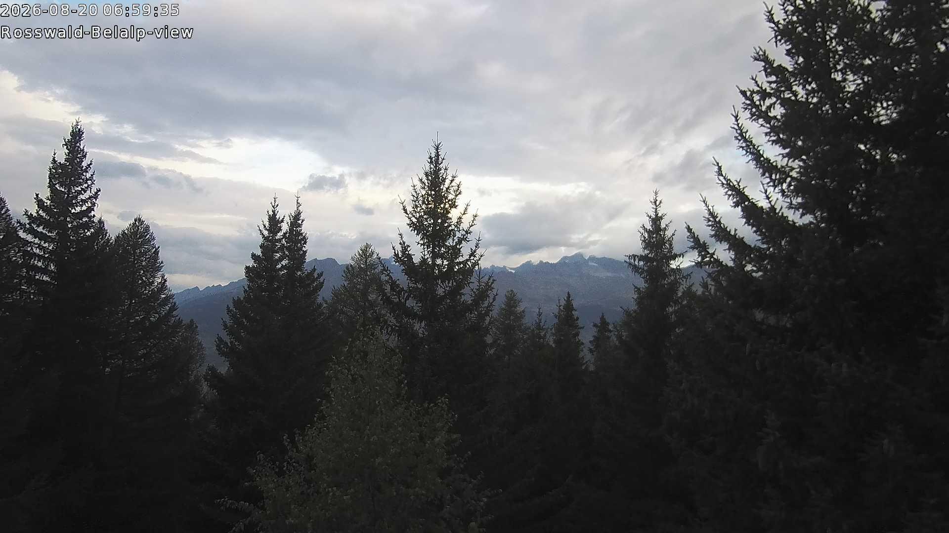 Archiv Foto Webcam Rosswald - Chalet Bergfriede