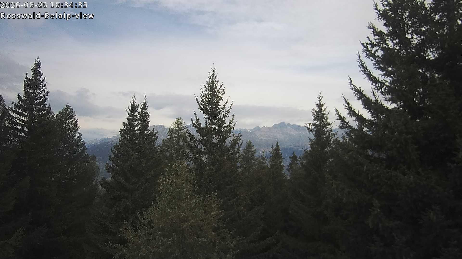 Archiv Foto Webcam Rosswald - Chalet Bergfriede