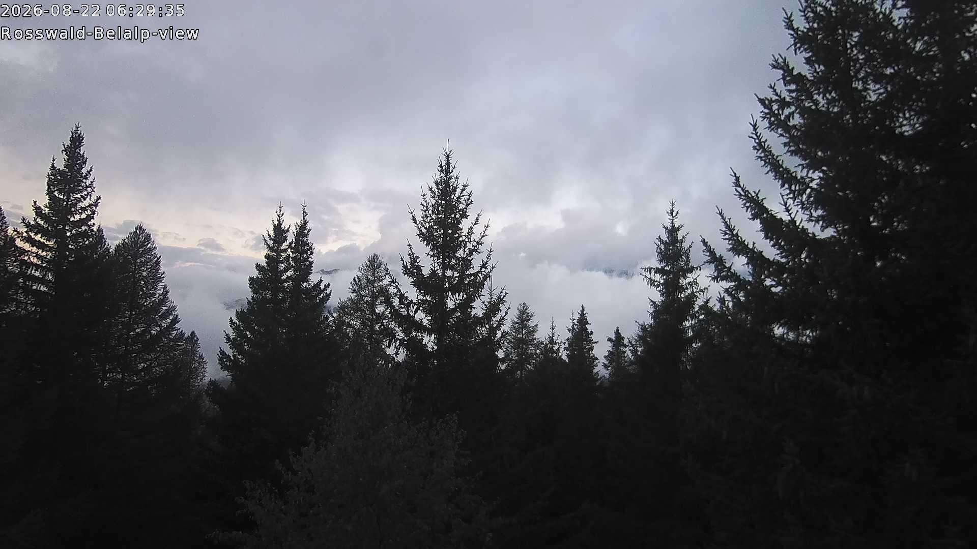 Archiv Foto Webcam Rosswald - Chalet Bergfriede