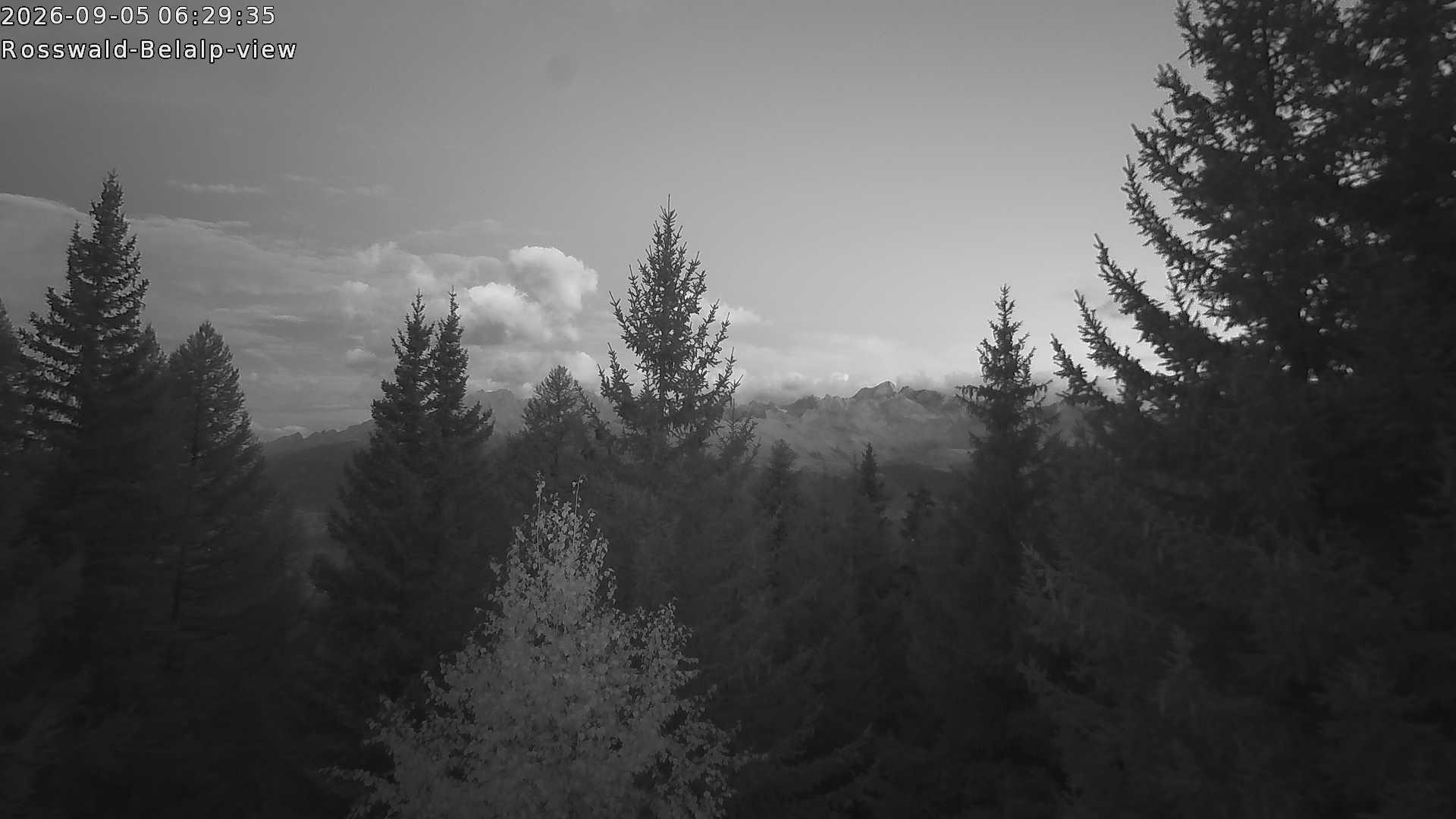 Archiv Foto Webcam Rosswald - Chalet Bergfriede