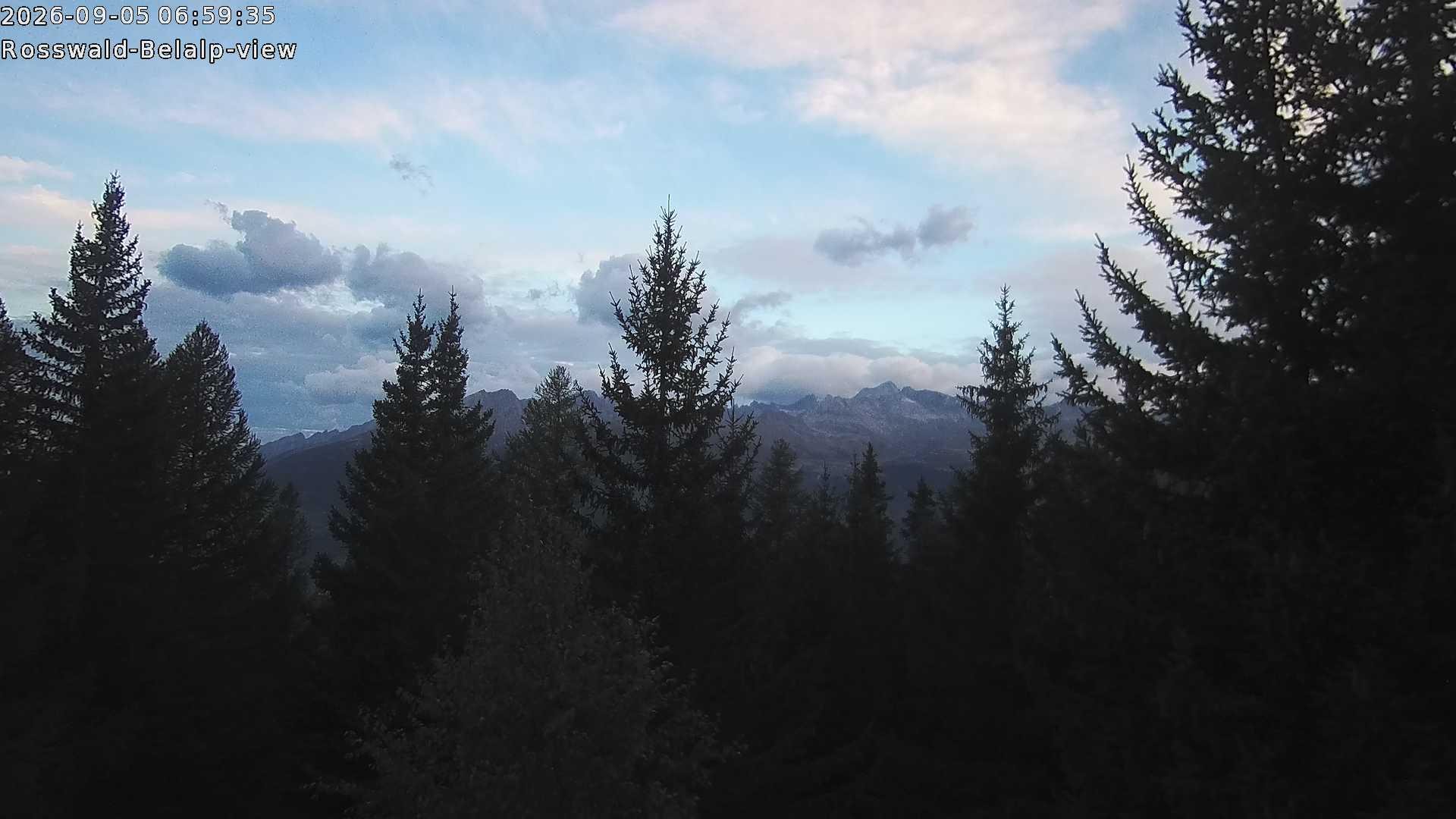 Archiv Foto Webcam Rosswald - Chalet Bergfriede