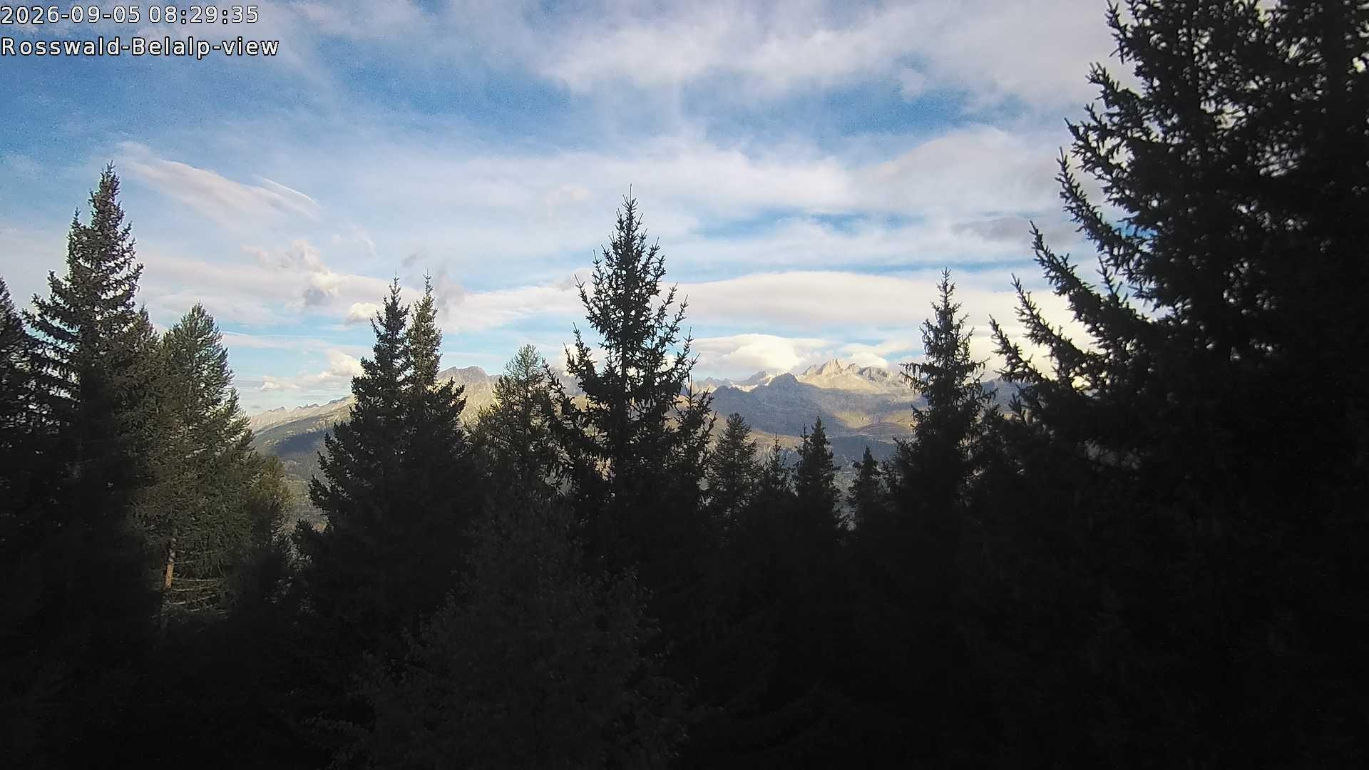 Archiv Foto Webcam Rosswald - Chalet Bergfriede