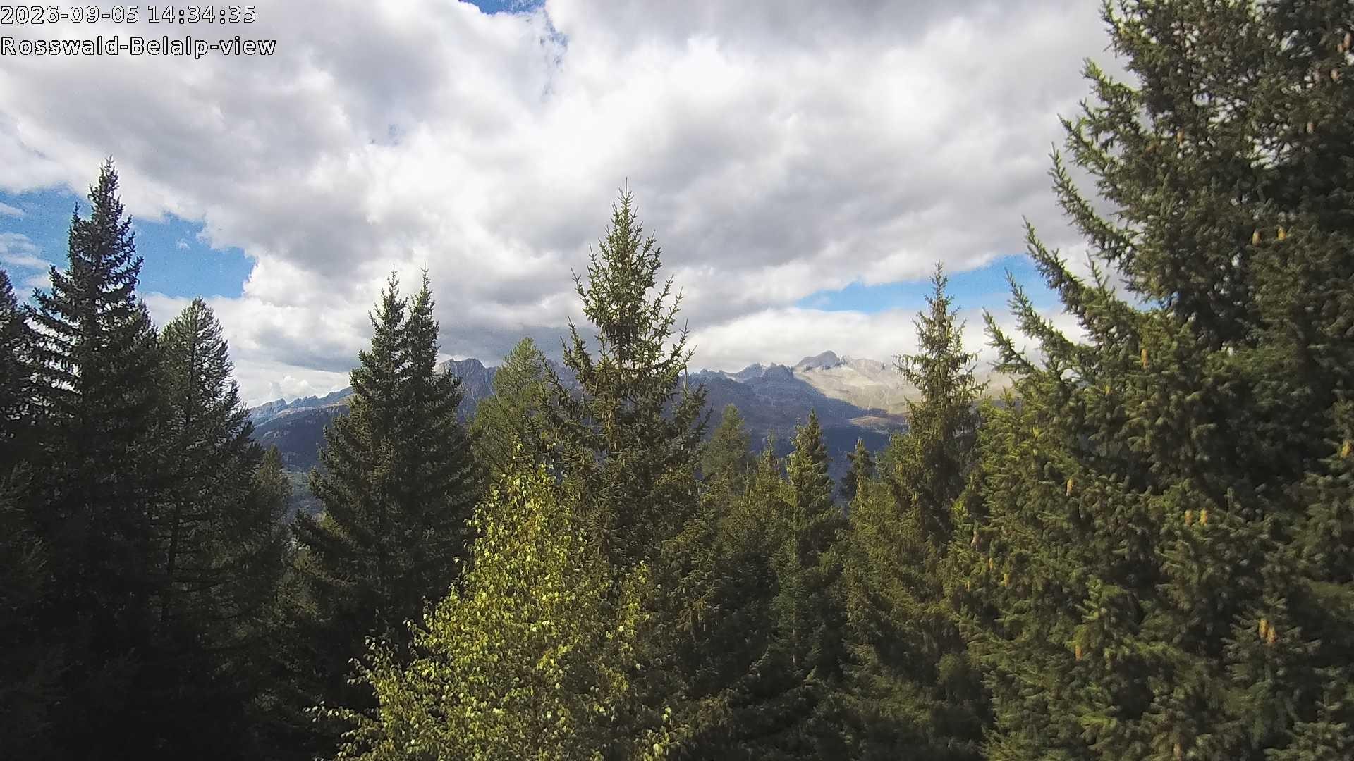 Archiv Foto Webcam Rosswald - Chalet Bergfriede