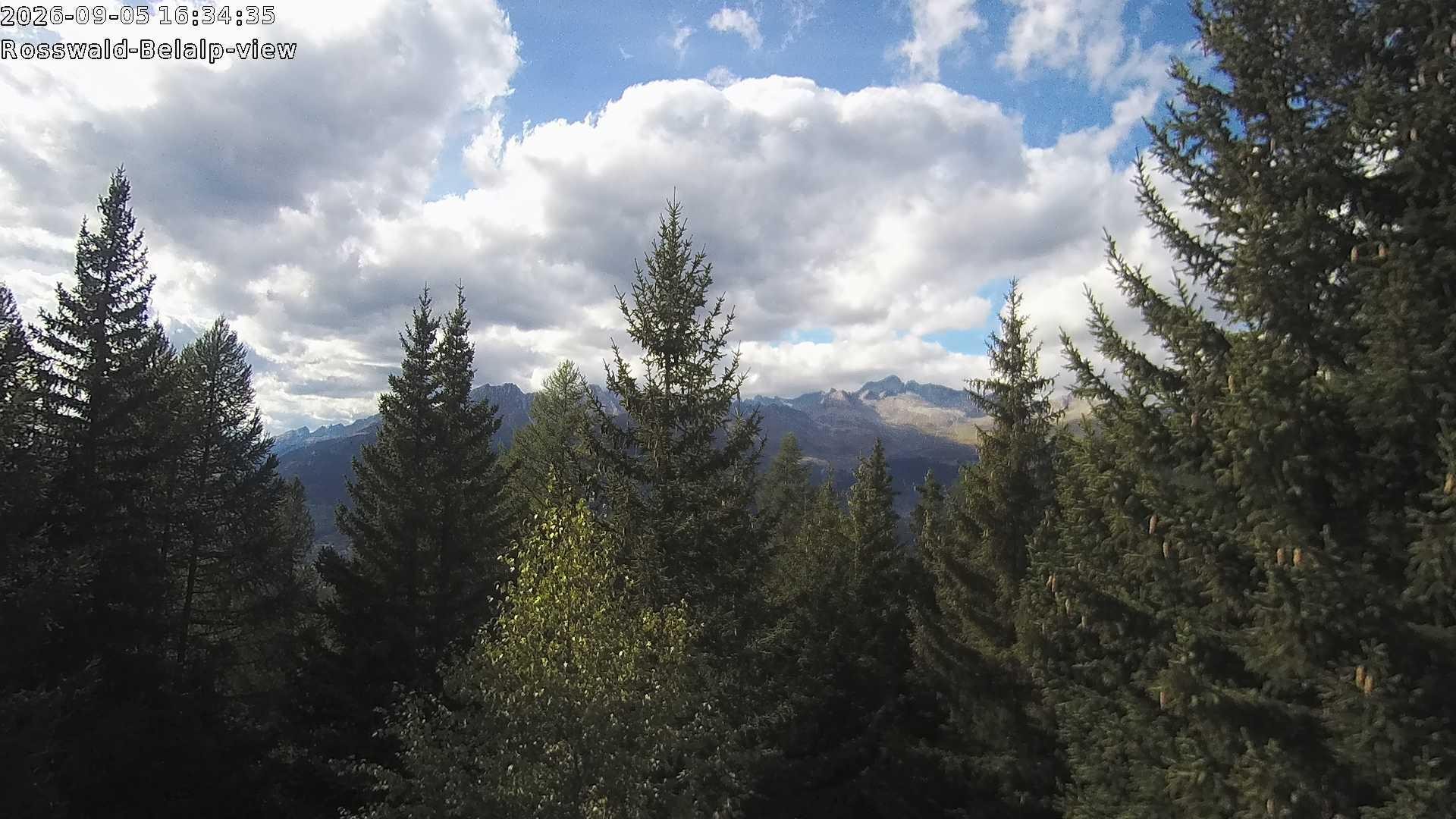 Archiv Foto Webcam Rosswald - Chalet Bergfriede