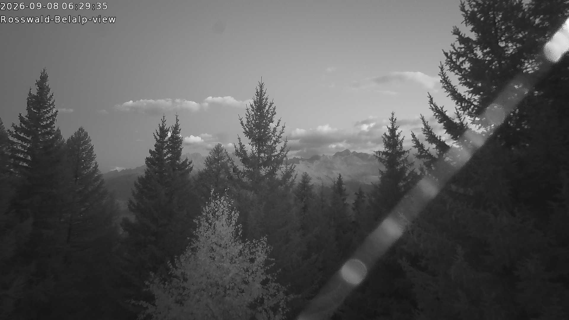 Archiv Foto Webcam Rosswald - Chalet Bergfriede
