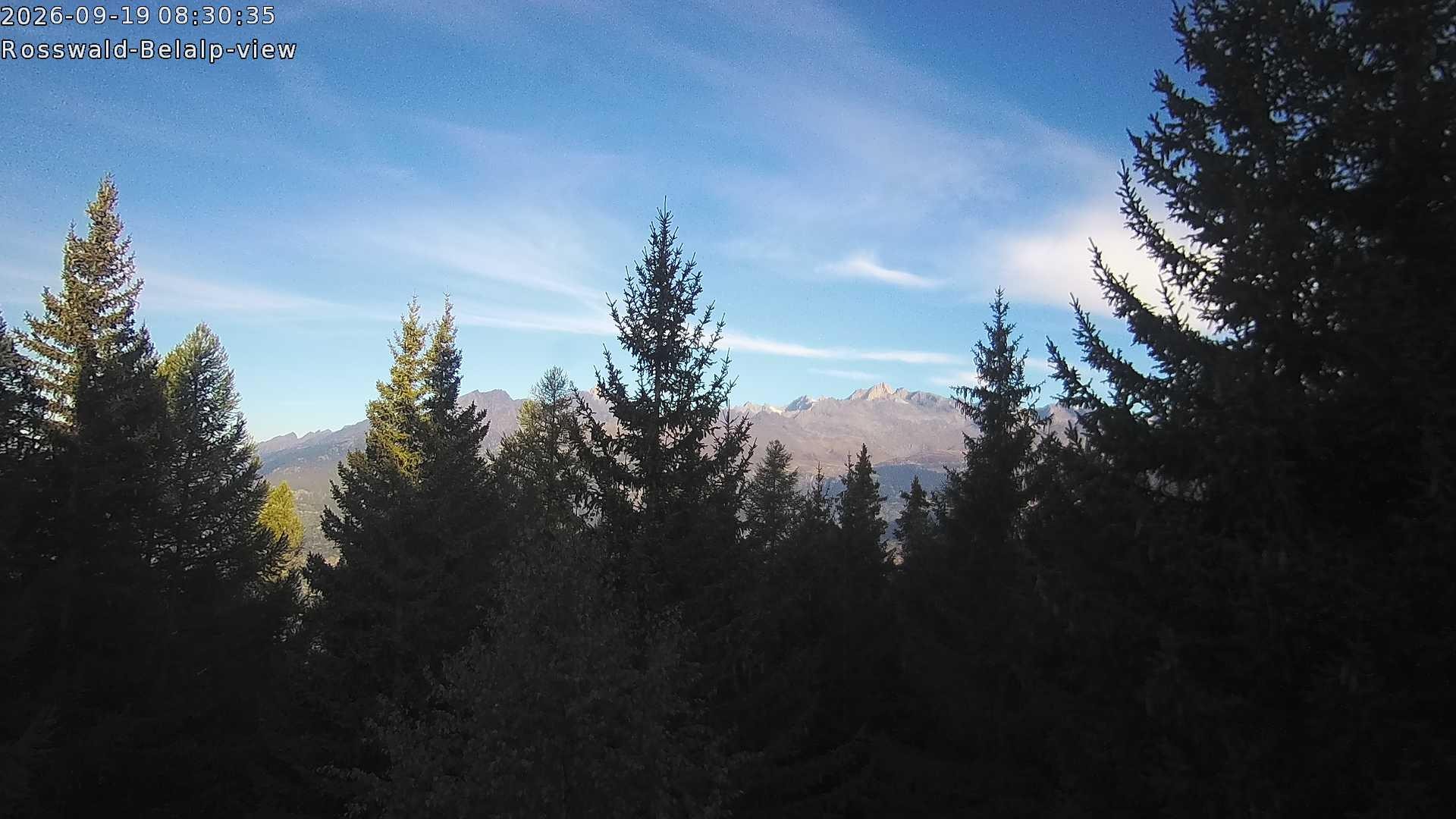 Archiv Foto Webcam Rosswald - Chalet Bergfriede