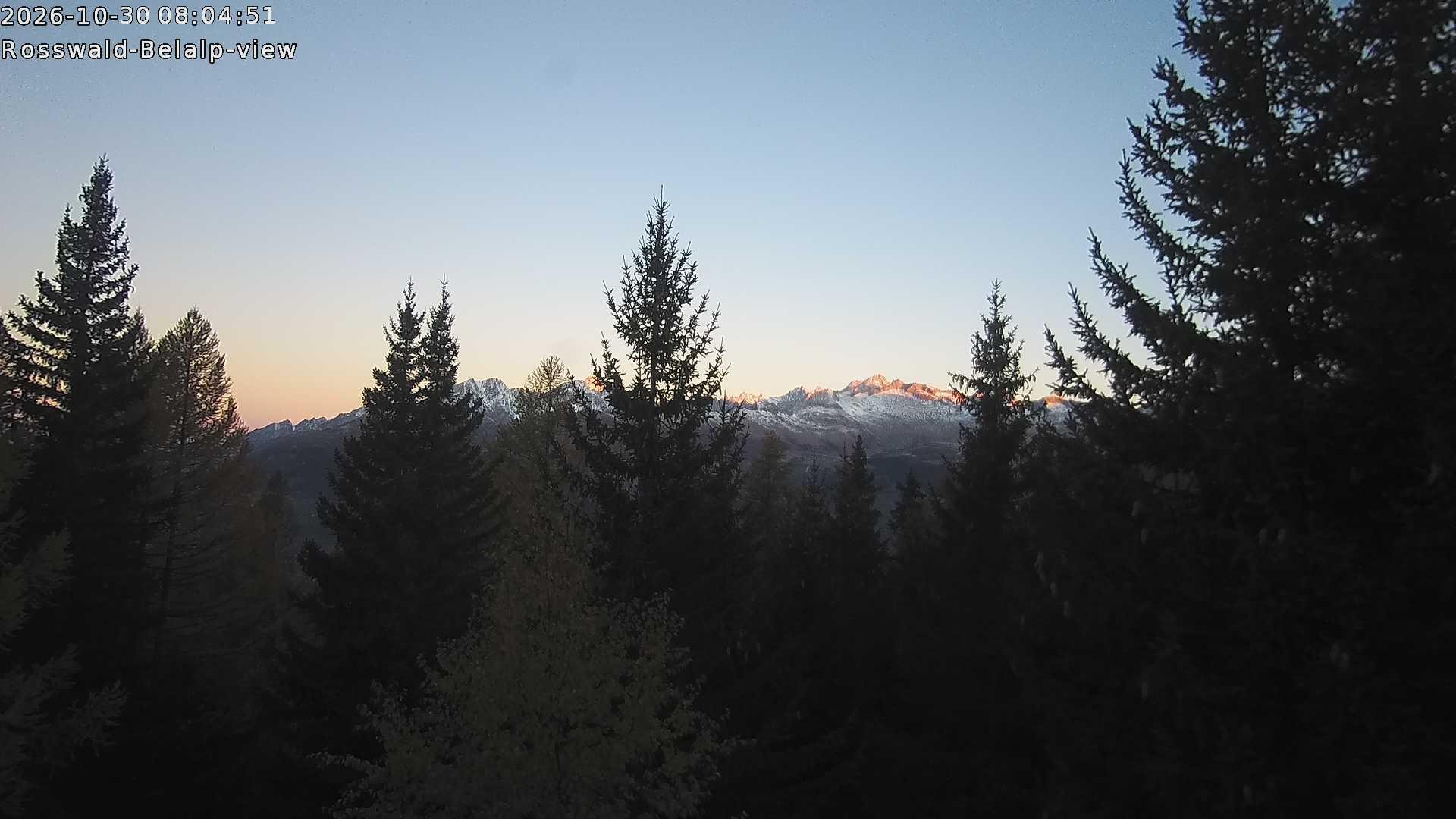 Archiv Foto Webcam Rosswald - Chalet Bergfriede