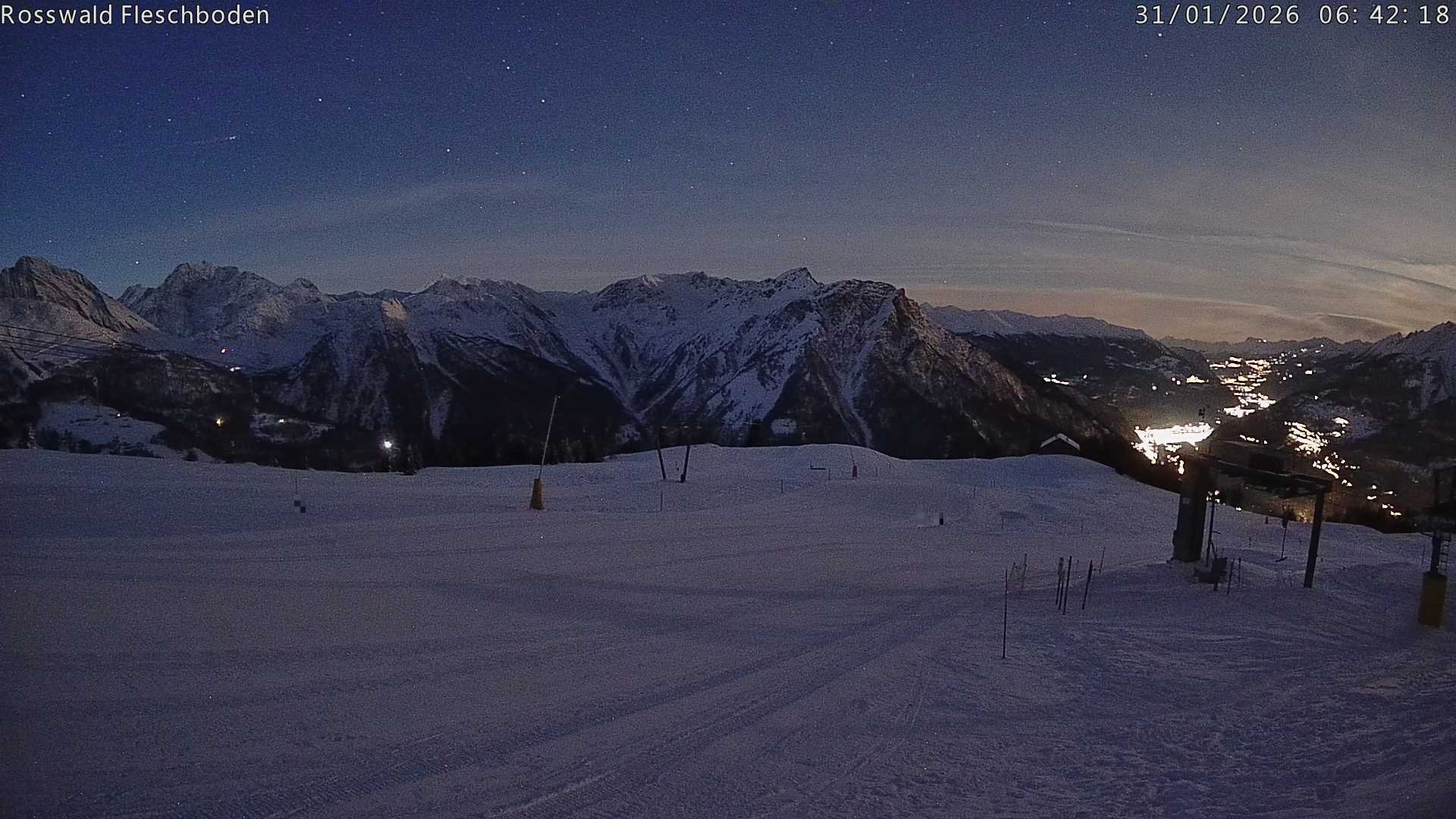 Archiv Foto Webcam Rosswald - Fleschboden