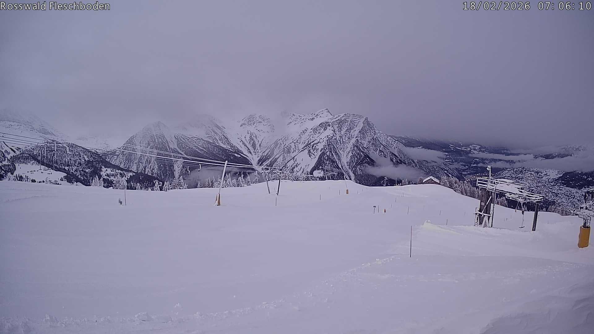 Archiv Foto Webcam Rosswald - Fleschboden