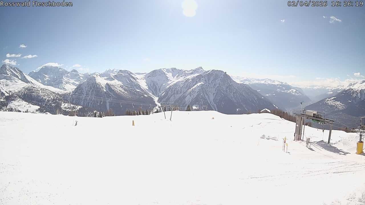 Archiv Foto Webcam Rosswald - Fleschboden