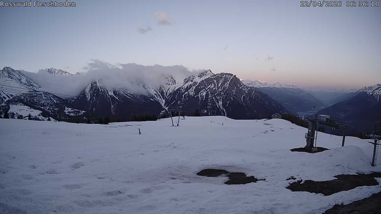 Archiv Foto Webcam Rosswald - Fleschboden