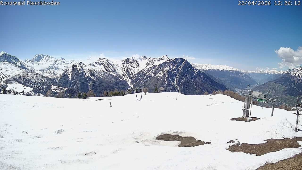 Archiv Foto Webcam Rosswald - Fleschboden