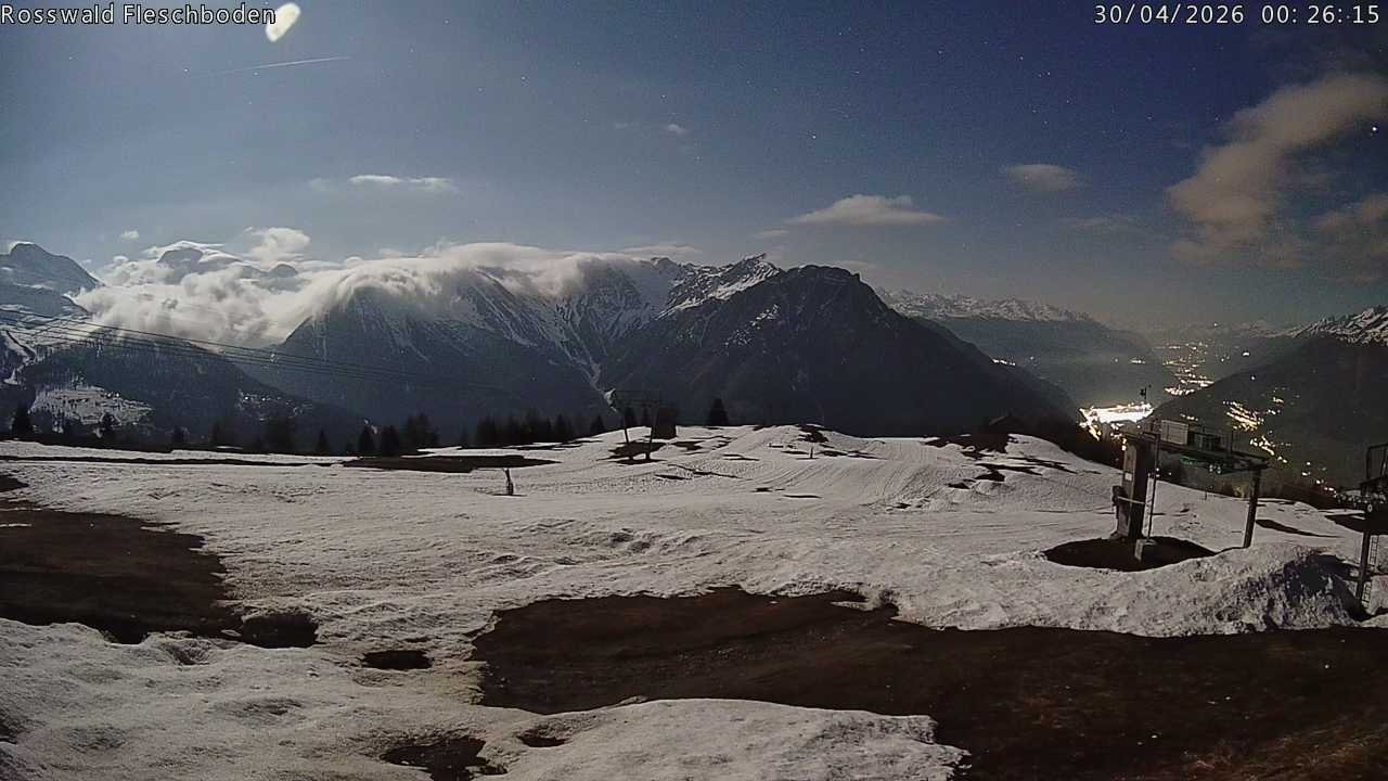 Archiv Foto Webcam Rosswald - Fleschboden