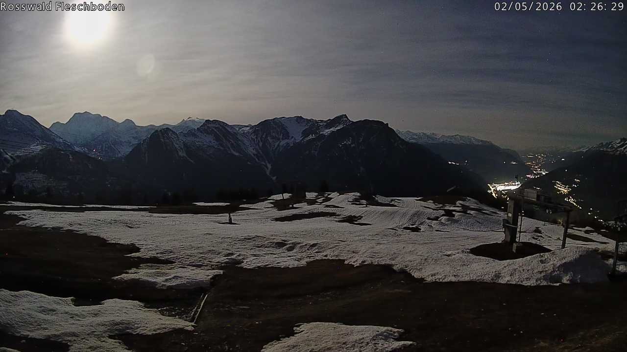Archiv Foto Webcam Rosswald - Fleschboden