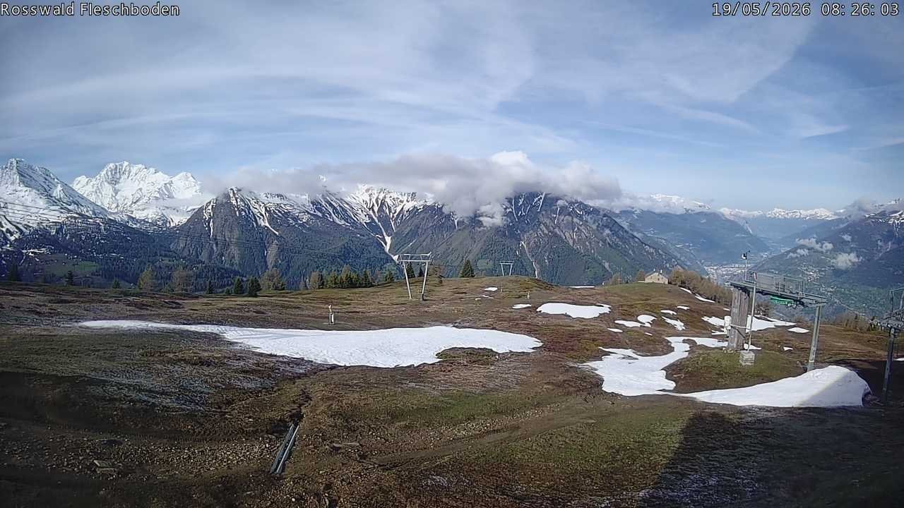 Archiv Foto Webcam Rosswald - Fleschboden