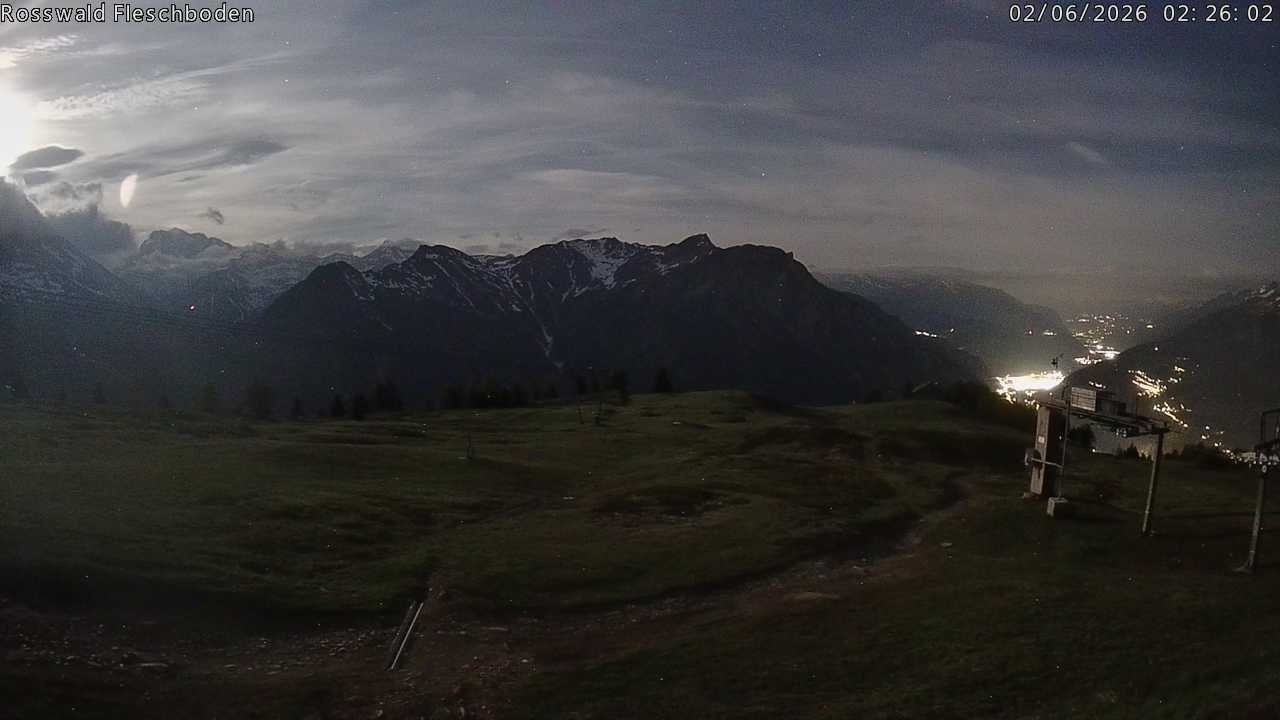 Archiv Foto Webcam Rosswald - Fleschboden