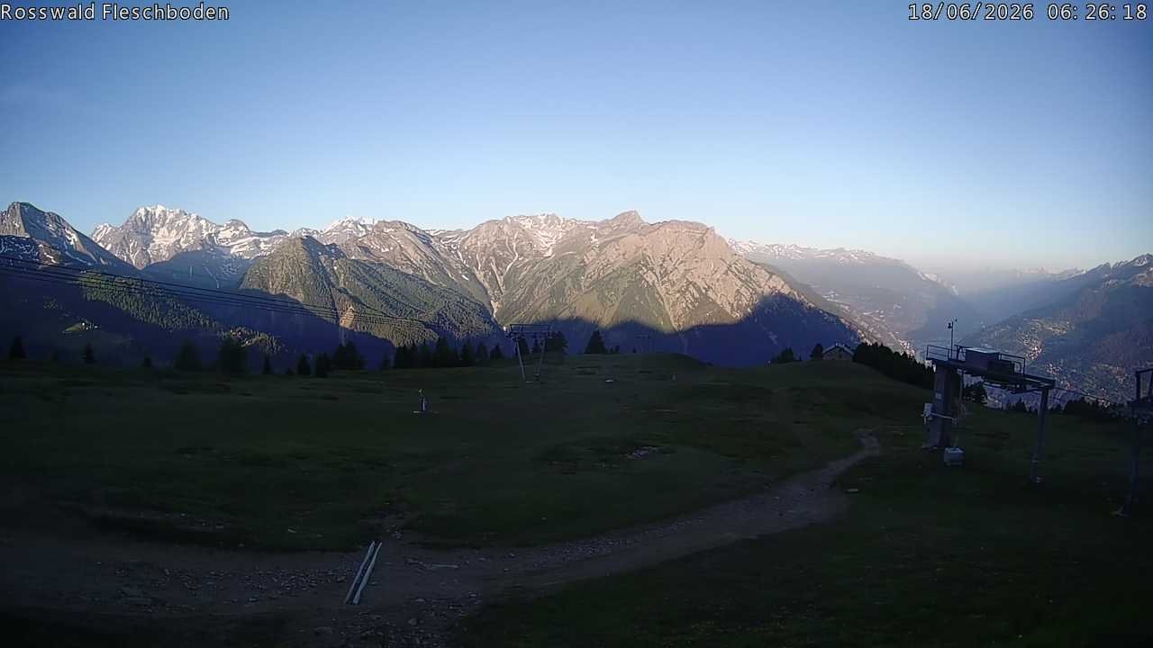 Archiv Foto Webcam Rosswald - Fleschboden