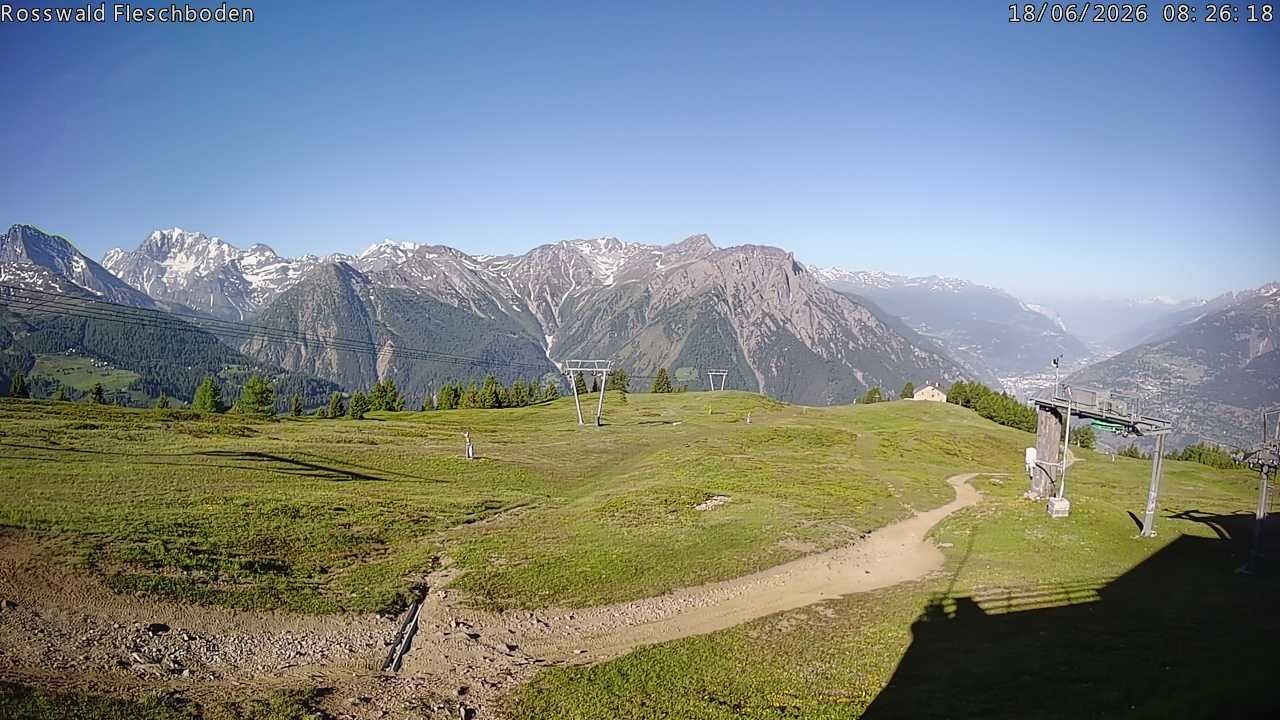 Archiv Foto Webcam Rosswald - Fleschboden