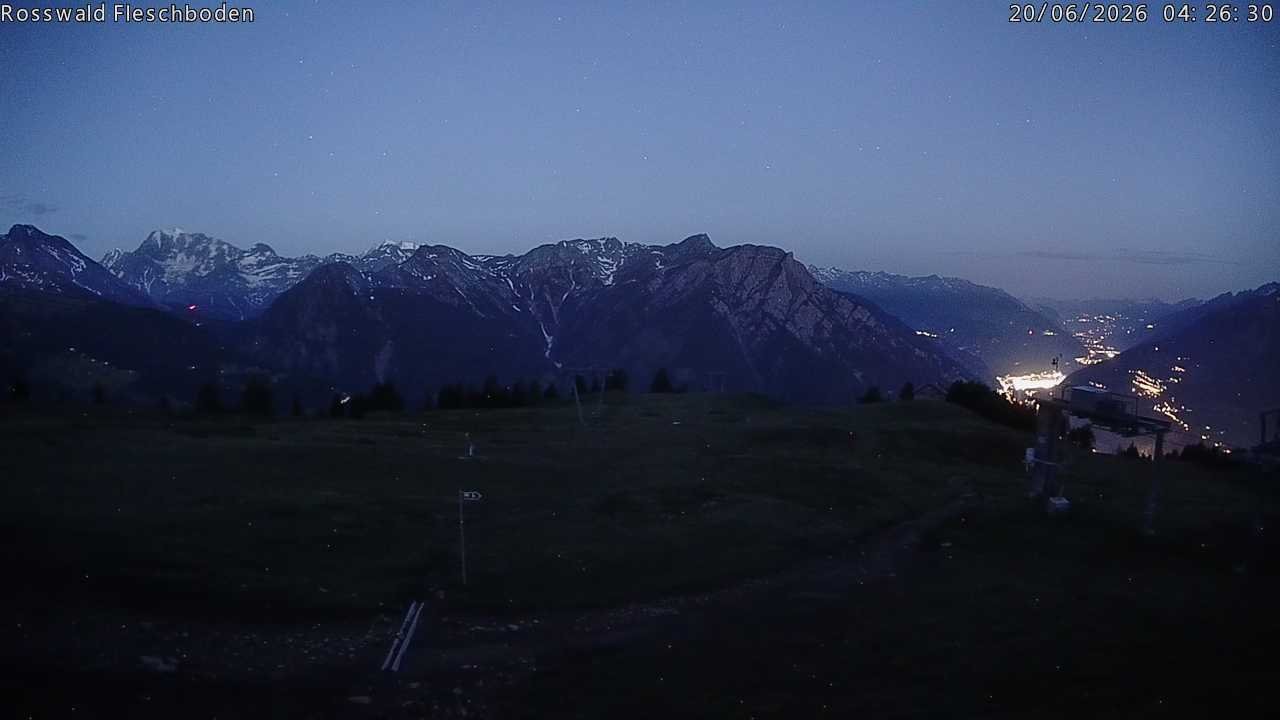 Archiv Foto Webcam Rosswald - Fleschboden