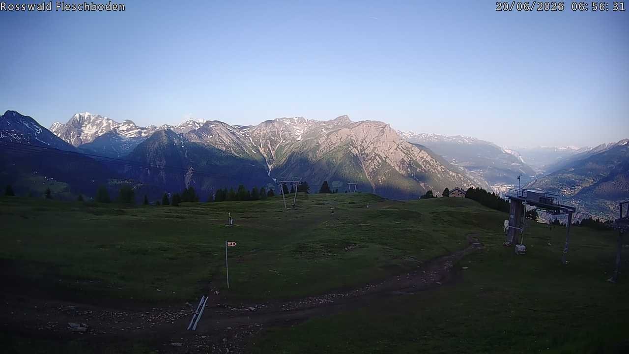 Archiv Foto Webcam Rosswald - Fleschboden