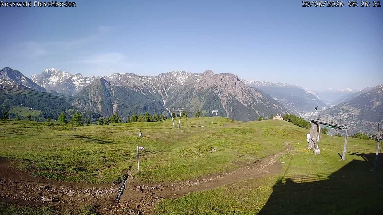Archiv Foto Webcam Rosswald - Fleschboden
